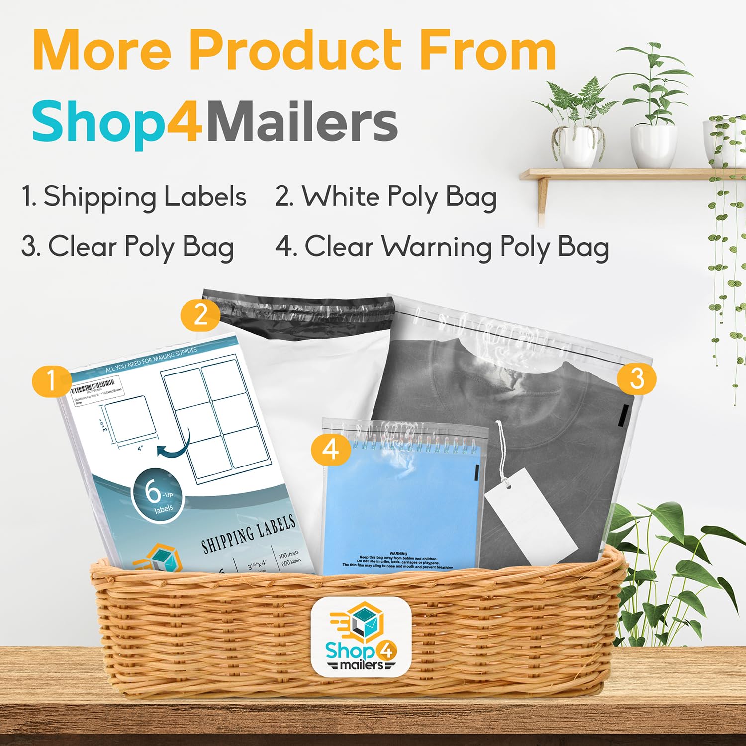 6 x 9 Inch Clear Plastic Poly Bags 1.5 Mil Self Seal Packaging - 4000 Pack | Resealable Poly Envelopes for Apparel, Jewelry, Documents, Photos, Gifts & Storage | Perfect for Ecommerce Shipping, Retail Packaging & Home Organization
