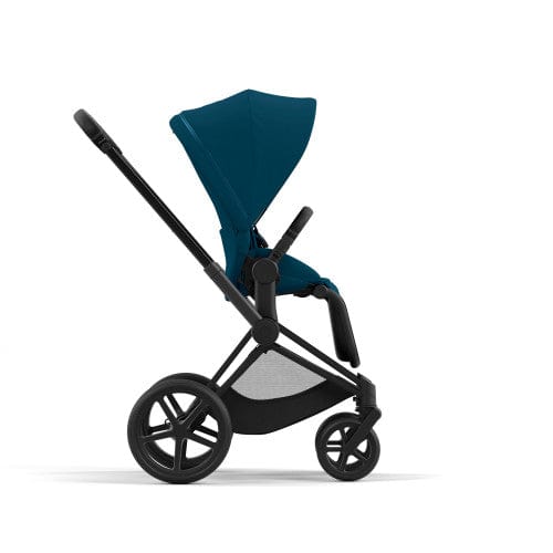 Cybex Priam 4 Complete Stroller - Matte Black/Black | Premium Baby Stroller with All-Wheel Suspension | Perfect for City Walks & Outdoor Adventures
