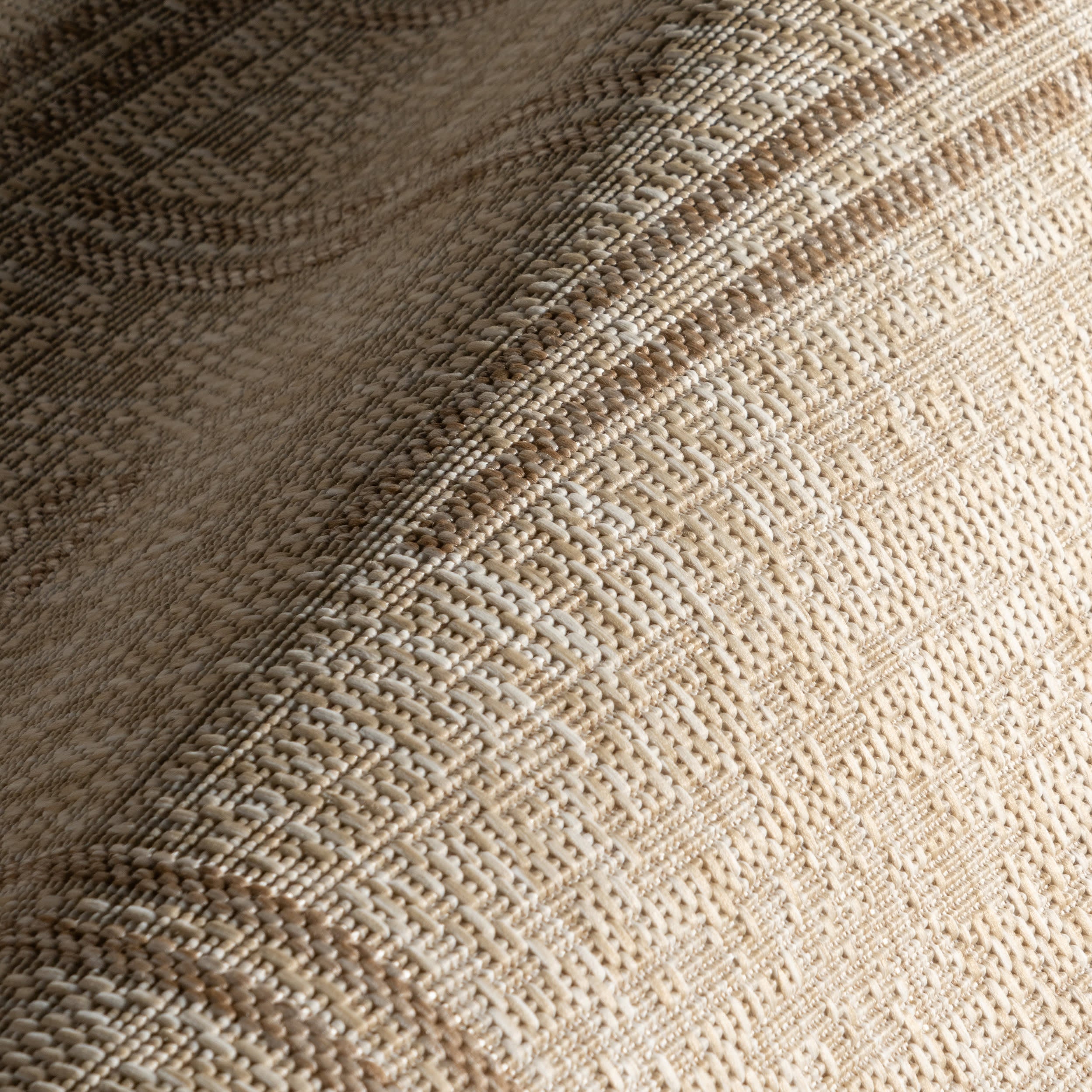 Anaya Modern Perpendicular Lines Area Rug - Light Beige Indoor Outdoor Carpet for Living Room, Bedroom, Patio & Deck Decor
