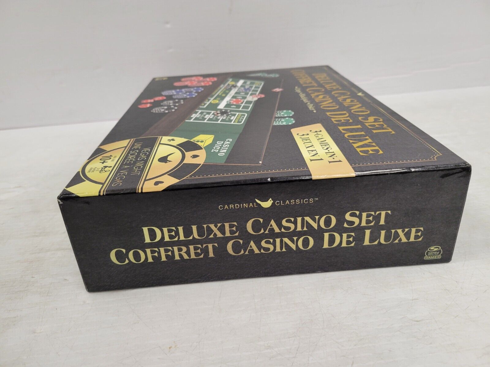 Cardinal Classics Deluxe Casino Set - 300 Piece Poker Chips with Cards, Dice & Dealer Button - Perfect for Casino Night, Poker Parties & Game Nights