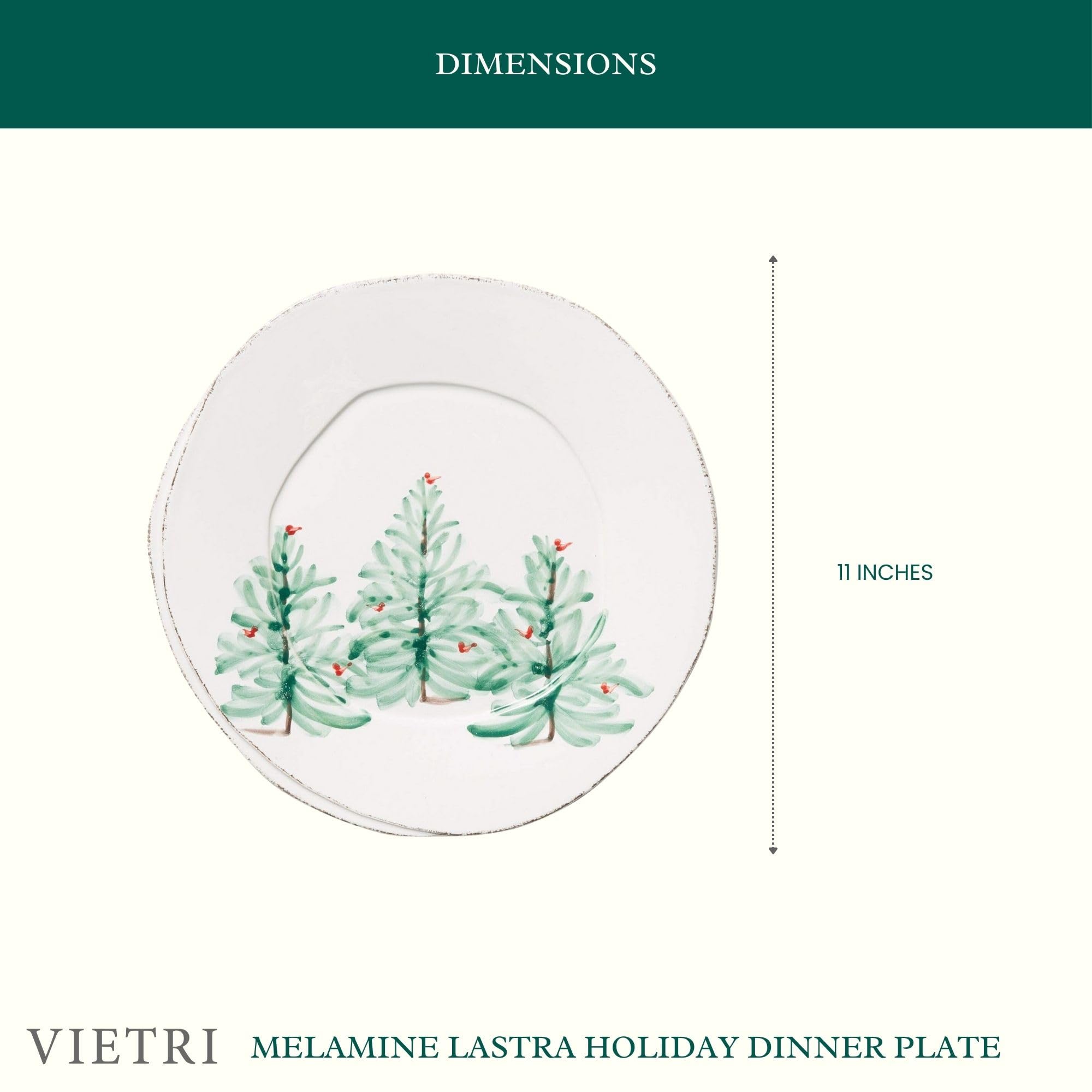 Vietri Melamine Holiday Dinner Plate - 11