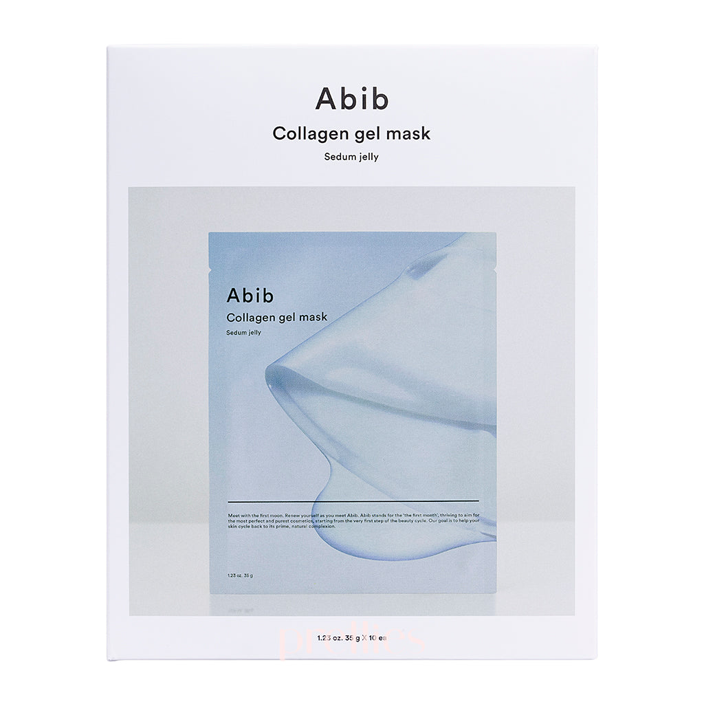Abib Collagen Gel Mask with Sedum Jelly - 10 Sheet Box | Hydrating & Anti-Aging Face Mask for Glowing Skin | Perfect for Daily Skincare & Spa Night