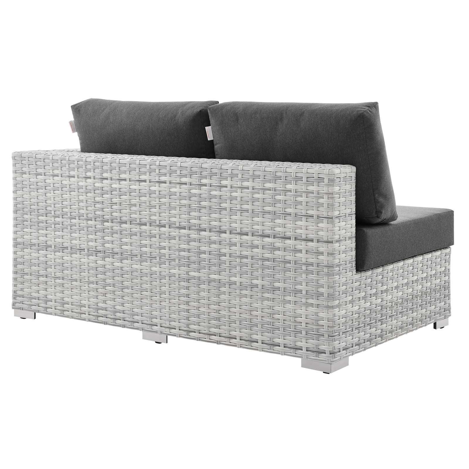 Comfortable Outdoor Patio Left Arm Loveseat - Durable & Weather-Resistant for Garden, Backyard, or Poolside Relaxation