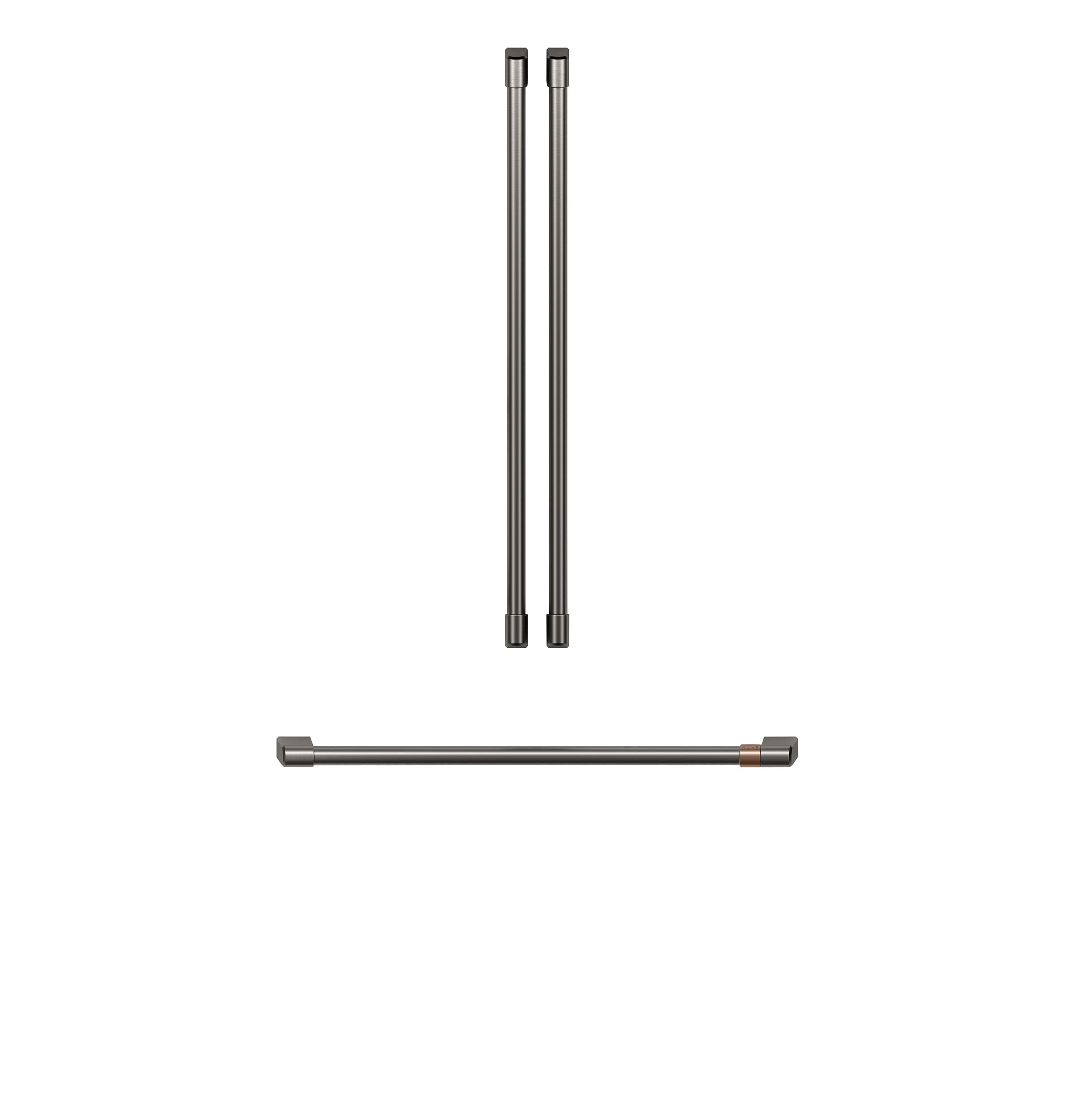 CXLB3H3PMBT Brushed Black Refrigerator Handle Kit - Compatible with 36