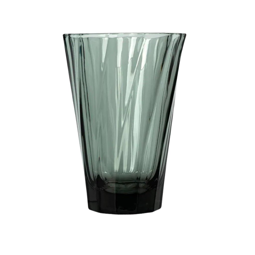 Loveramics Black Twisted Glass Coffee Cup - 12oz Handmade Ceramic Mug for Espresso, Latte & Cappuccino - Perfect for Home, Cafe & Office Use