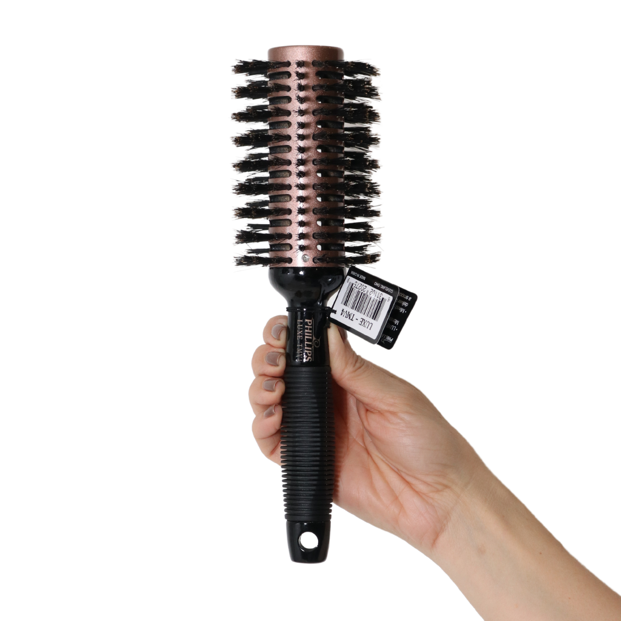 Phillips Brush 3 Tourmaline Monster Vent Round Hair Brush with Boar & Ionic Nylon Bristles (LUXE TMV4) - Perfect for Salon Styling, Detangling & Smoothing at Home