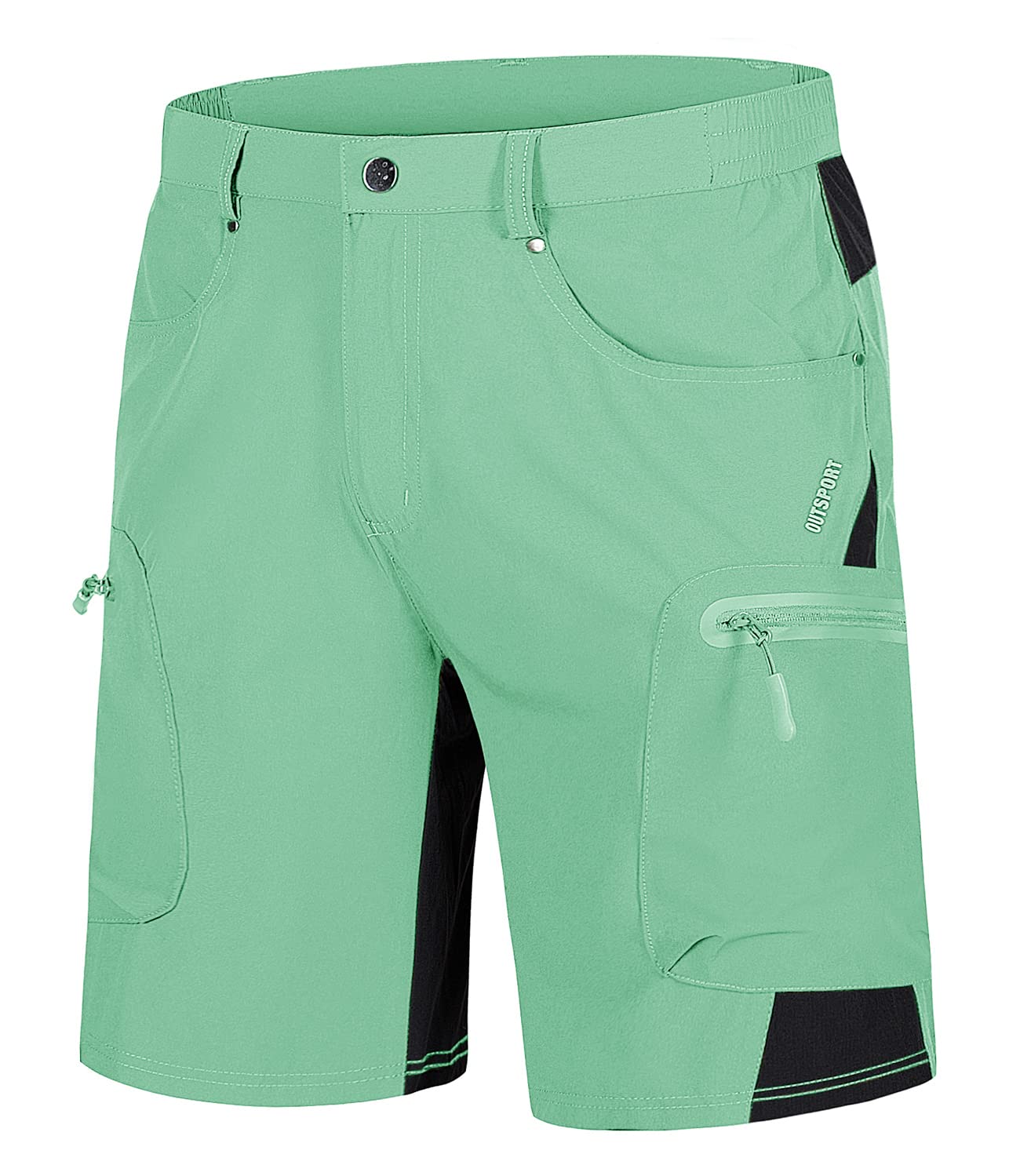 TACVASEN Men's Quick Dry Hiking Shorts with Multi-Pockets - Lightweight Athletic Training & Fishing Shorts for Outdoor Travel and Adventure