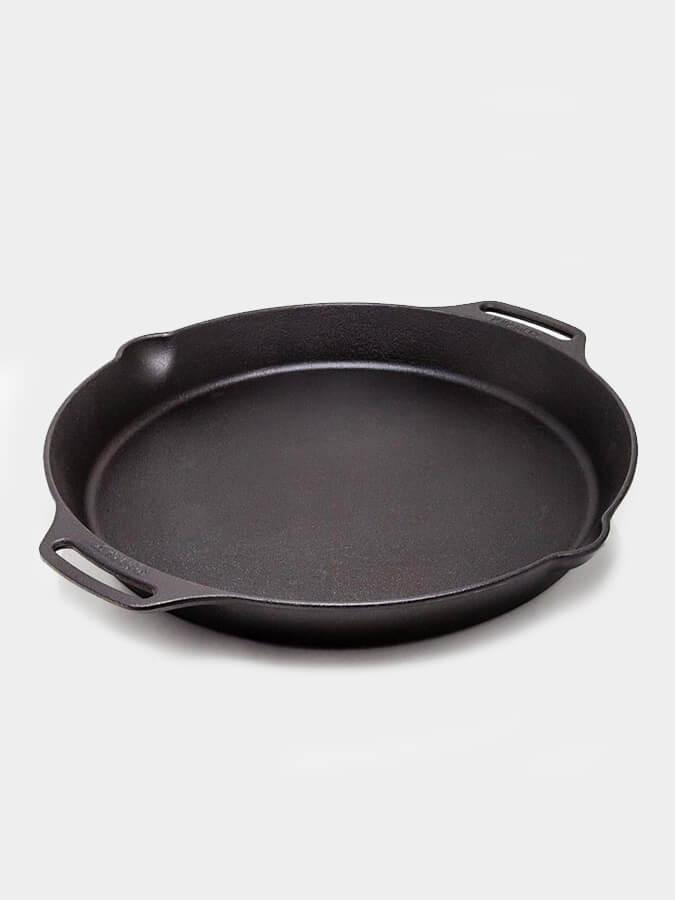 Petromax Cast Iron Fire Skillet with Dual Handles - Perfect for Camping, Outdoor Cooking & Grilling Over Open Flame