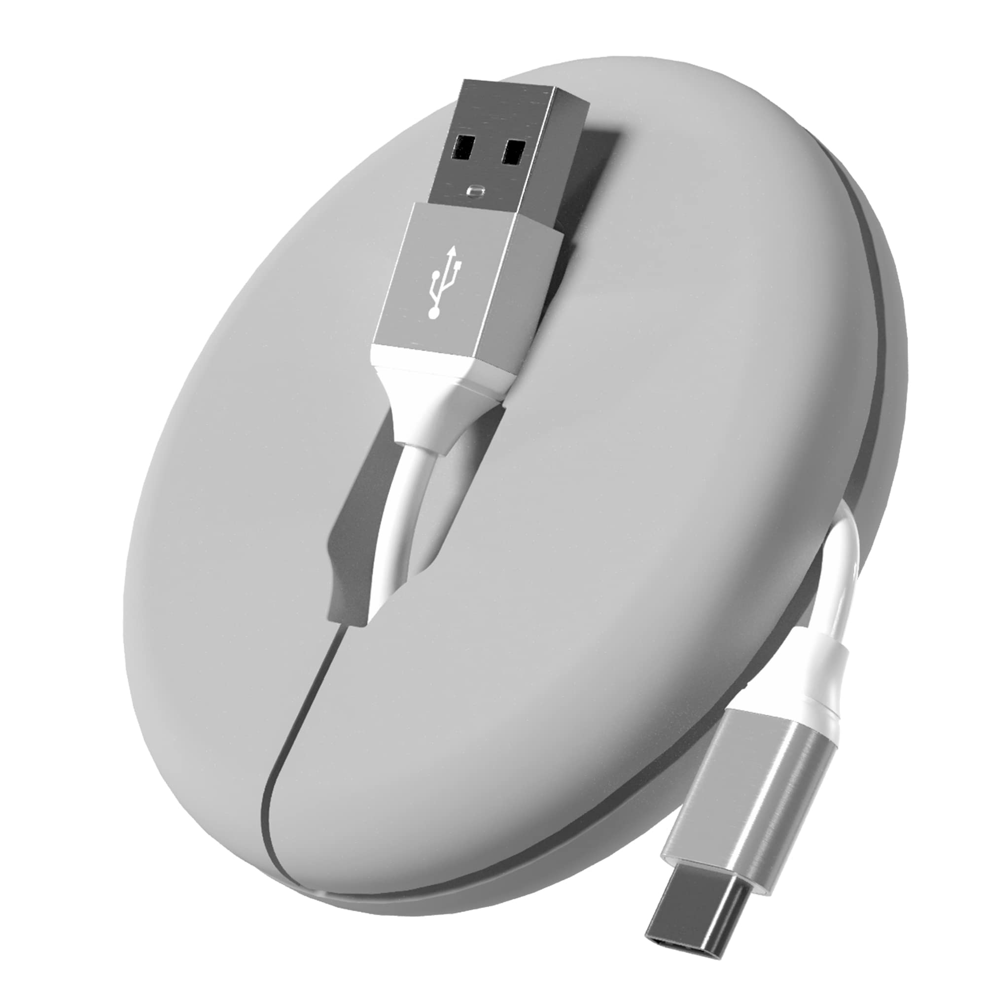 **SmartTalk USB-C to USB-A Cable 6ft - Fast Charging & Data Sync for iPhone 15/Pro/Max, Samsung, iPad - with Compact Cord Organizer & Easy Pull-Out Design - Perfect for Home Office, Travel & Car Charging**