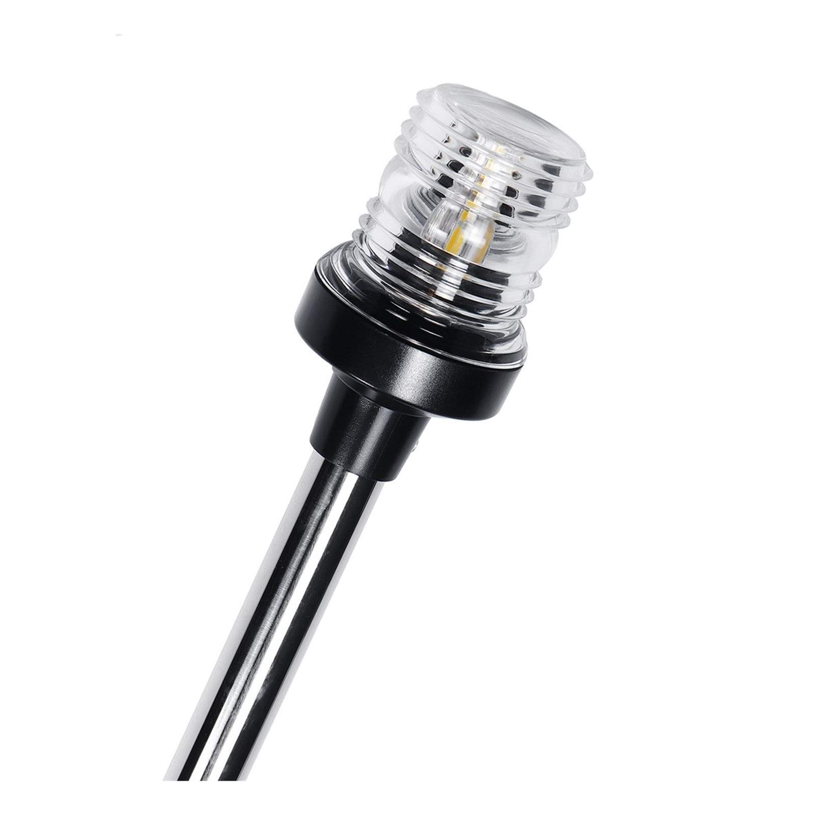 12-24V Foldable Marine LED Navigation Lights for Boats & Yachts - Waterproof Stern Anchor Light, Sailing Lamp (16 Inch) - Perfect for Night Cruising, Fishing & Water Safety