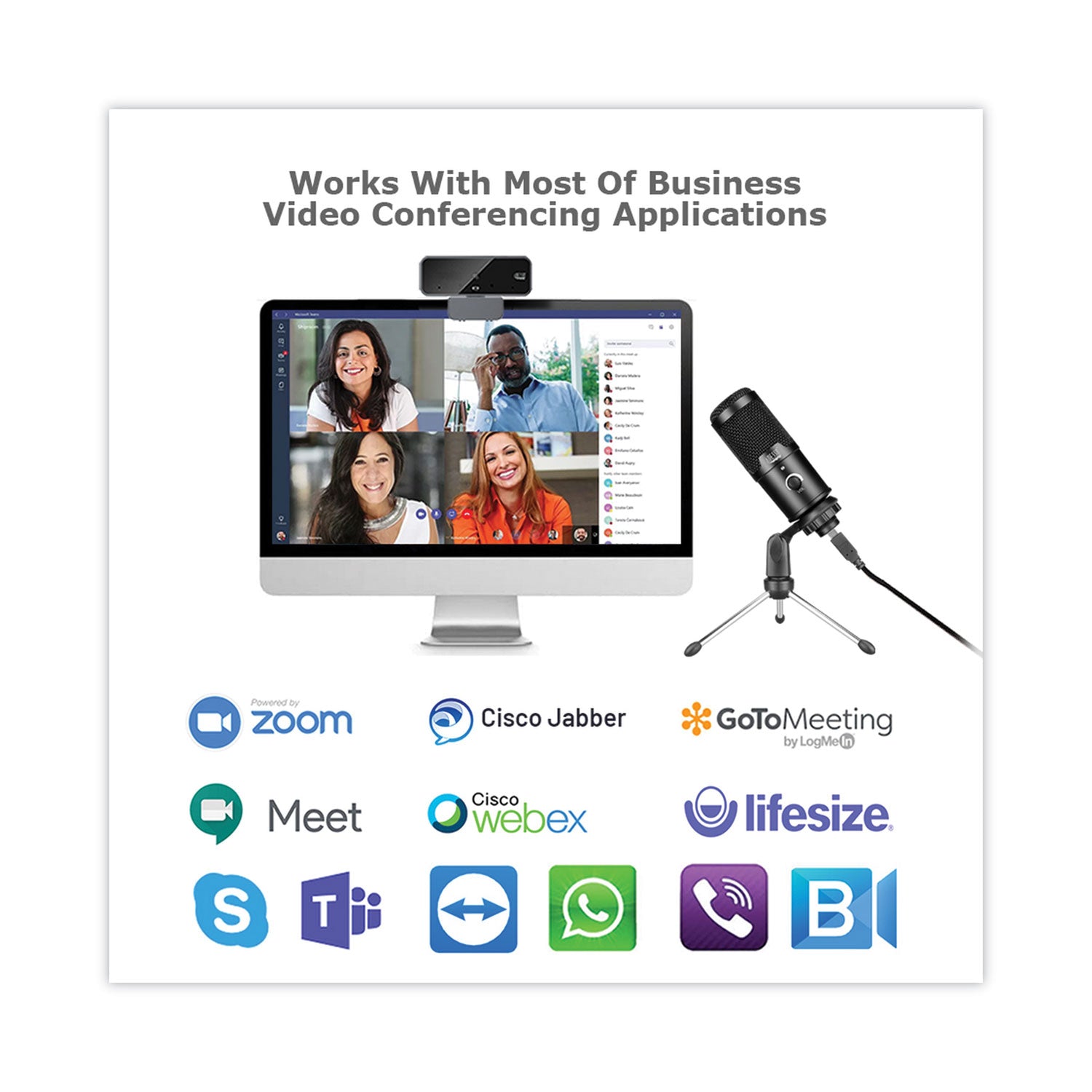 Adesso Xtream M4 Cardioid Condenser Recording Microphone - Professional Studio Mic for Podcasting, Streaming, Voice Over & Music Recording (Black) - Perfect for Home Studios, YouTube Creators & Gamers