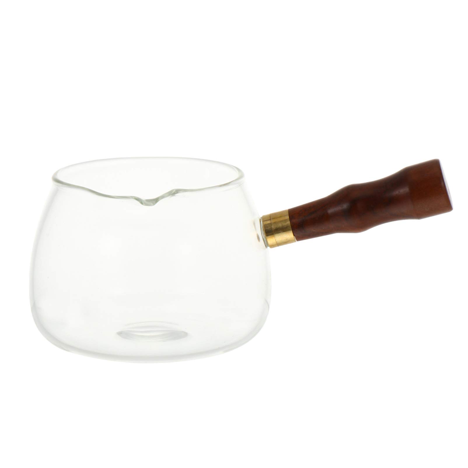 Premium Glass Espresso Cup & Chinese Gongfu Tea Pitcher - Cha Hai Tea Serving Pitcher with Pour Spout, Milk Creamer for Coffee, Tea Ceremony & Home Bar Use