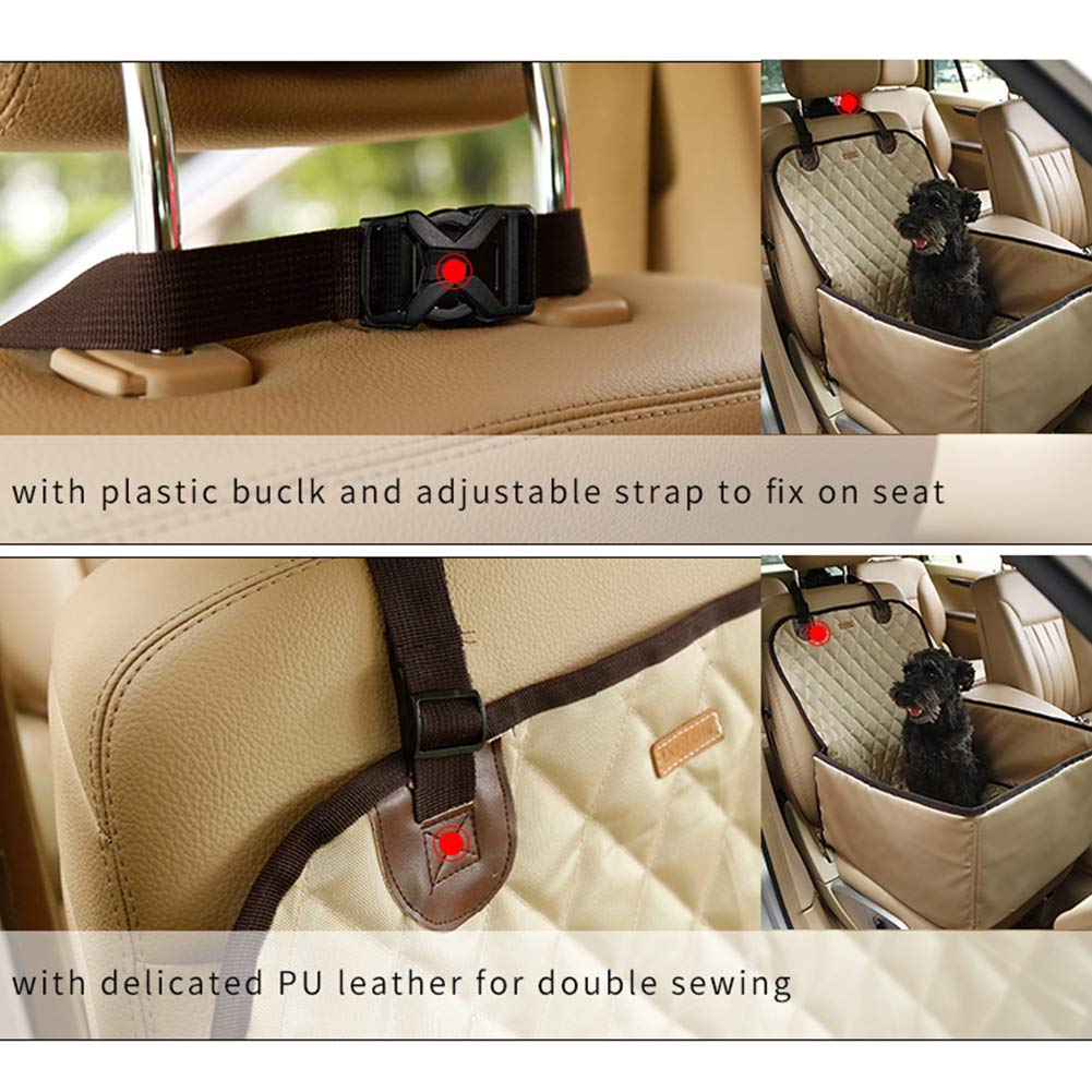 **Pet Dog Booster Seat Car Seat – Waterproof & Collapsible Dog Car Carrier for Small & Medium Dogs – Portable Pet Bucket Seat Cover Protector for SUV & Van – Perfect for Road Trips & Travel**