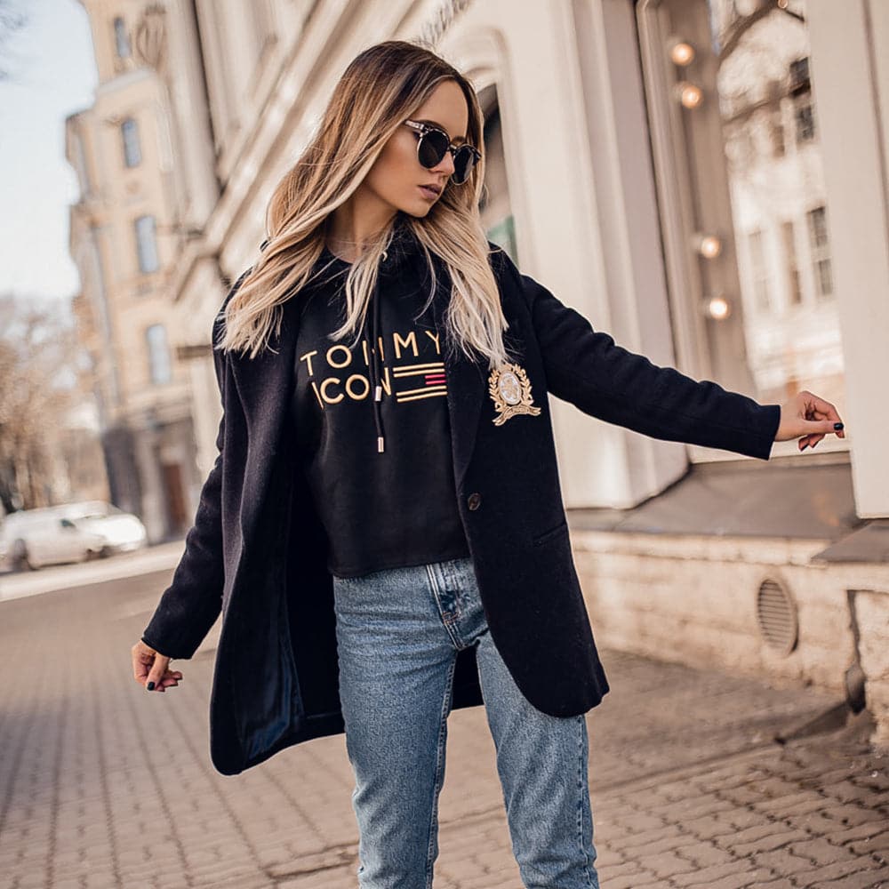 ARIES GOLD Women's Watch - Urban Eternal Black Stainless Steel Case with Black Leather Strap (Model L 1028 BKG) | Elegant Timepiece for Business, Casual Wear & Special Occasions