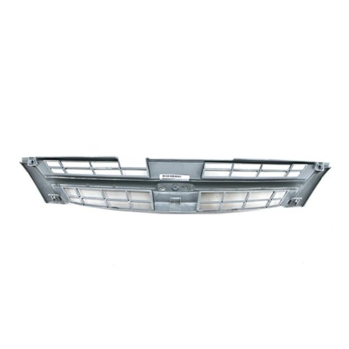 CarPartsDepot Replacement Grille Compatible with 1997-1999 Nissan Maxima Sedan 4-Door - Raw Gray Finish | Front Bumper Upgrade for Classic Car Restoration & Customization