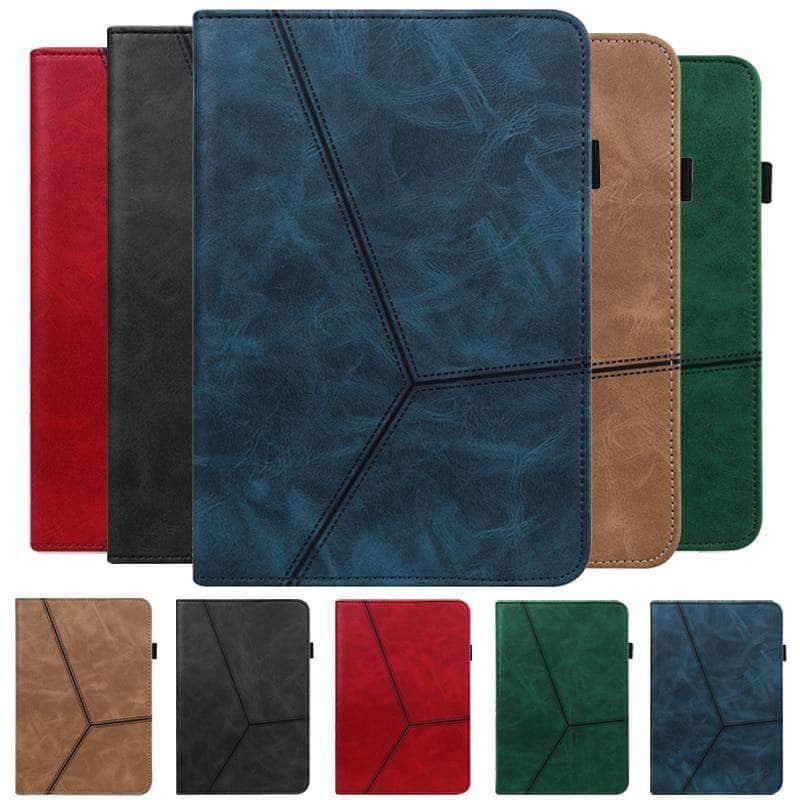 iPad 9 Luxury PU Leather Wallet Stand Case with Card Slots & Kickstand - Perfect for Work, Travel & Everyday Use