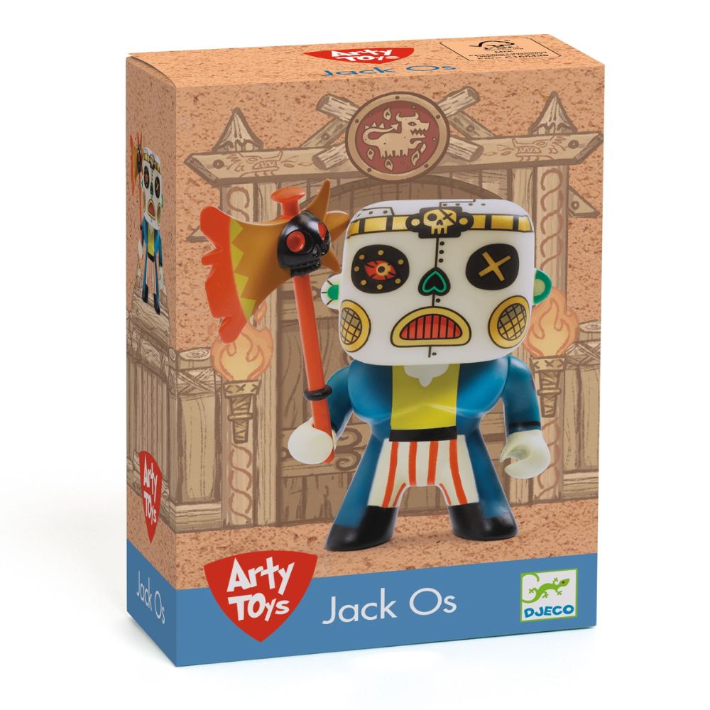 Djeco Arty Toys Jack Os - Creative Wooden Stacking Game for Kids | Educational Montessori Toy for Toddlers | Perfect for Birthday Gifts & Early Learning Playtime