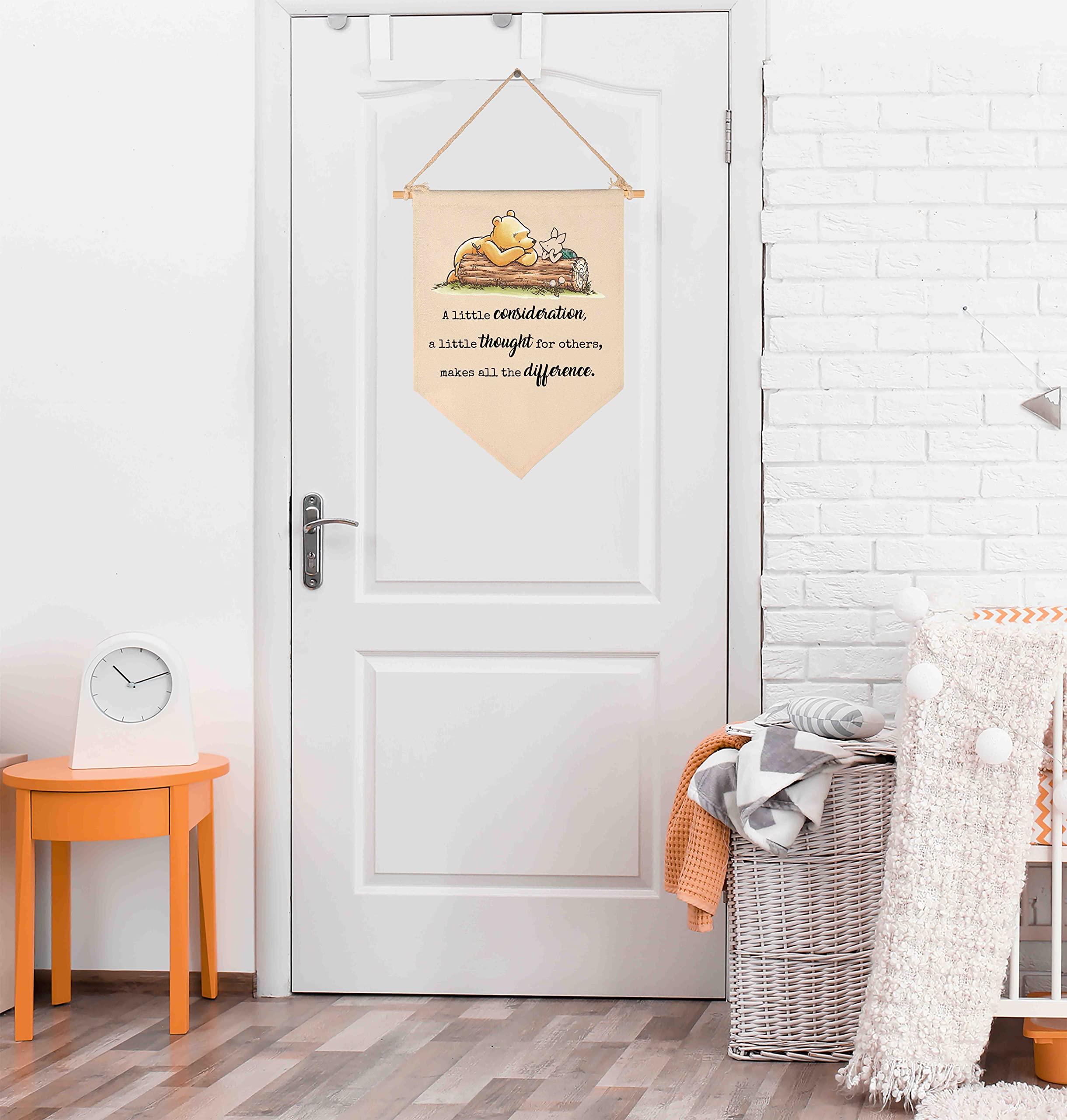 Thoughtful Birthday & Christmas Gift - Personalized Canvas Hanging Flag Banner Wall Decor for Baby, Kids, Teens - Nursery, Bedroom, Playroom, Front Door Decorations - Perfect for Baby Showers, Birthdays & Holiday Celebrations