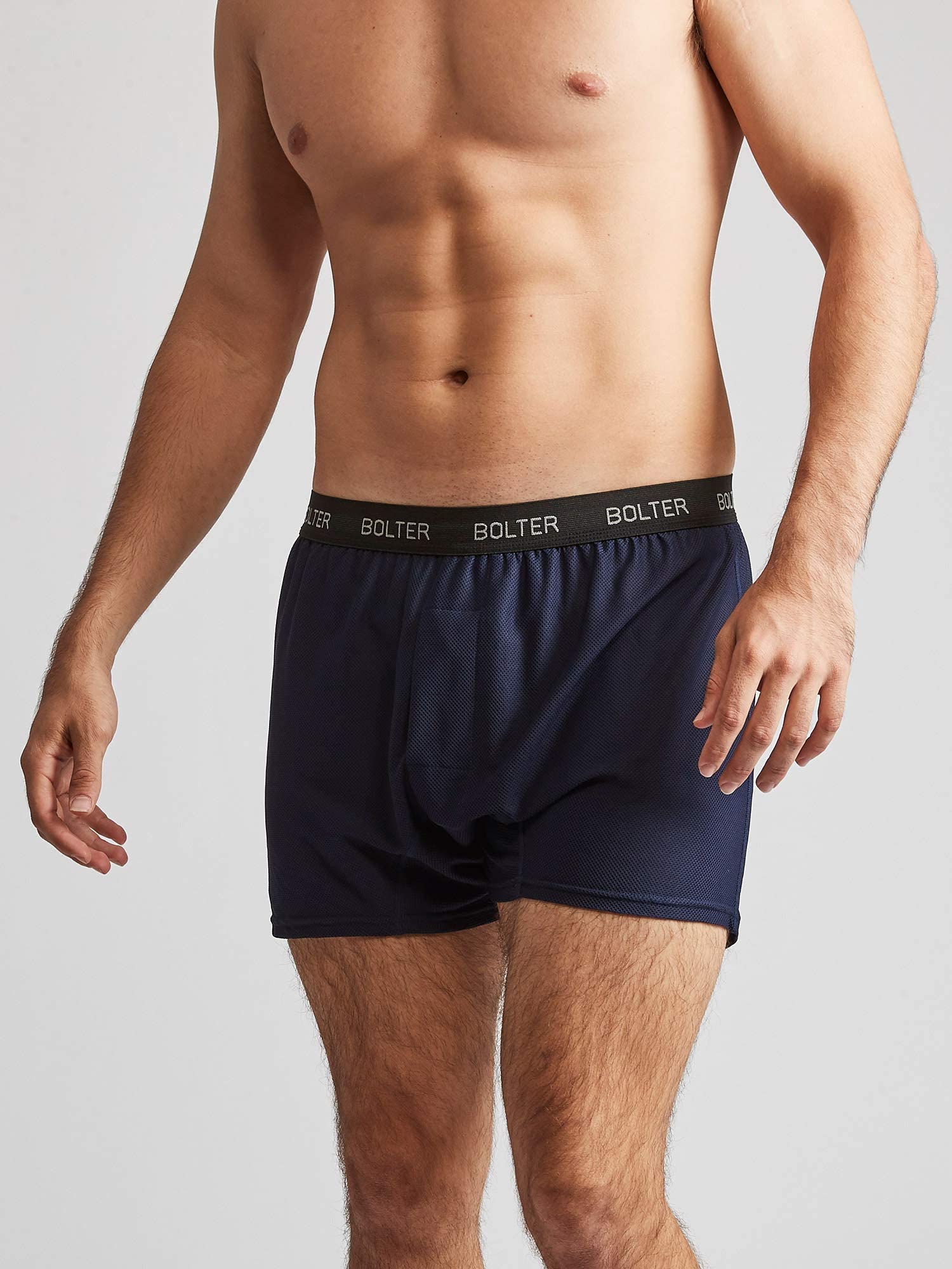 Bolter Men's 4 Pack Performance Boxer Briefs - Soft Breathable Underwear for Active Lifestyle, Workout & Everyday Comfort