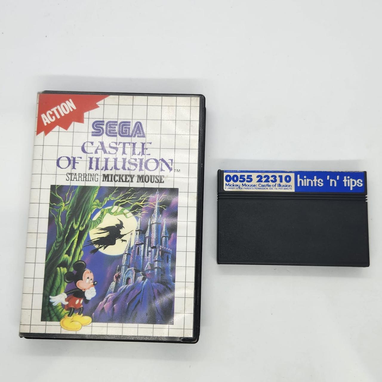 Castle of Illusion Starring Mickey Mouse - Sega Master System Retro Video Game (PAL Version) - Collectible Classic for Vintage Gaming Enthusiasts - Perfect for Nostalgic Play and Retro Gaming Collections