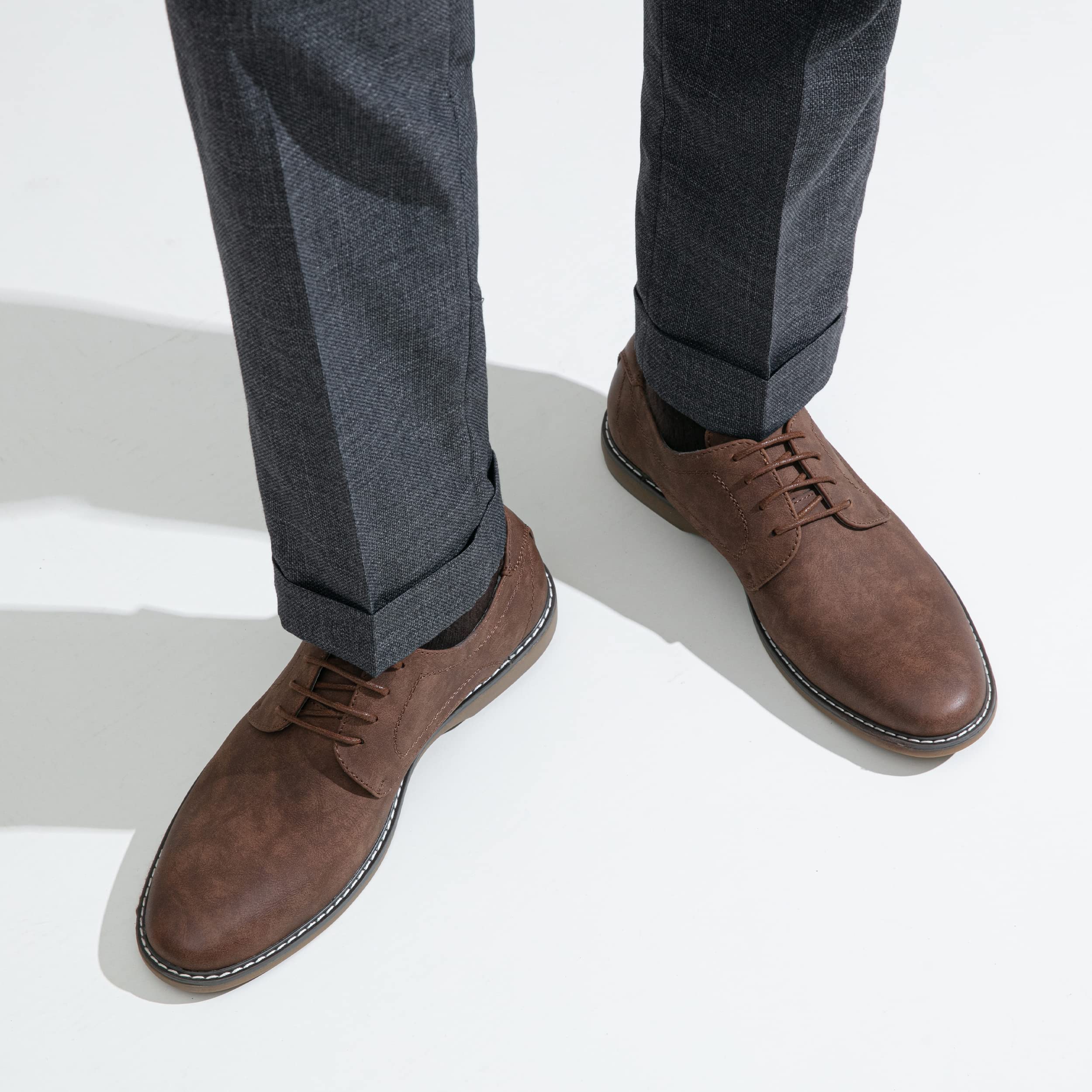 Jousen Men's Suede Casual Dress Shoes - Classic Business Loafers for Office, Wedding & Formal Events | Comfortable & Stylish Men's Footwear