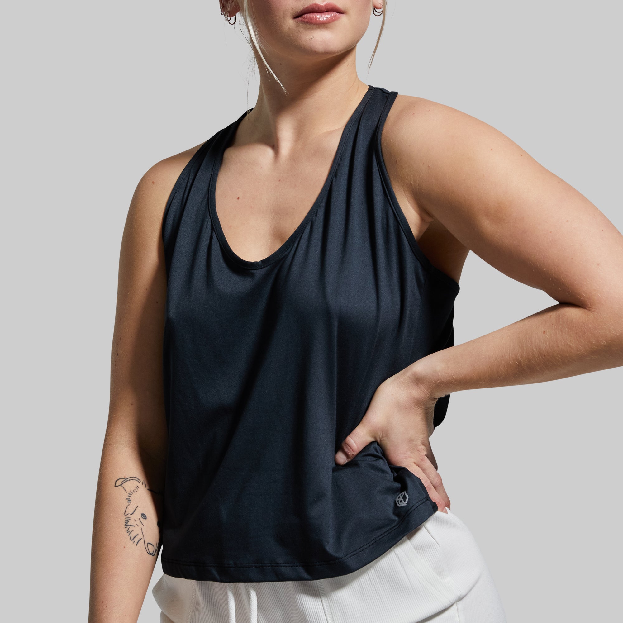 Slay Tank 2.0 Women's Fashion Tops - Black Sleeveless Casual Blouse for Summer | Perfect for Beach, Party & Everyday Wear