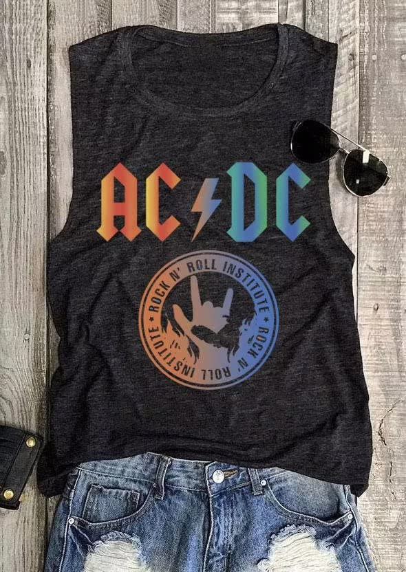 Women's Rock & Roll Graphic Tank Tops - Sleeveless Music Tee Shirt for Summer | Casual Wear, Concerts & Music Festivals
