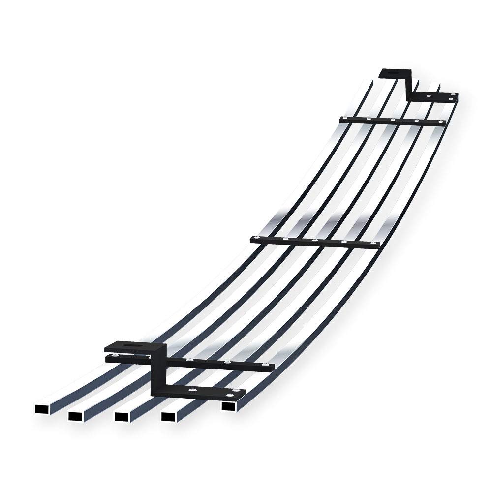 APS Compatible with Ford F-150 2004-2005 Lower Bumper Stainless Steel SS Chrome Billet Front Grill Grille Insert F85351A - Upgrade Your Truck's Style for Off-Road & Daily Driving