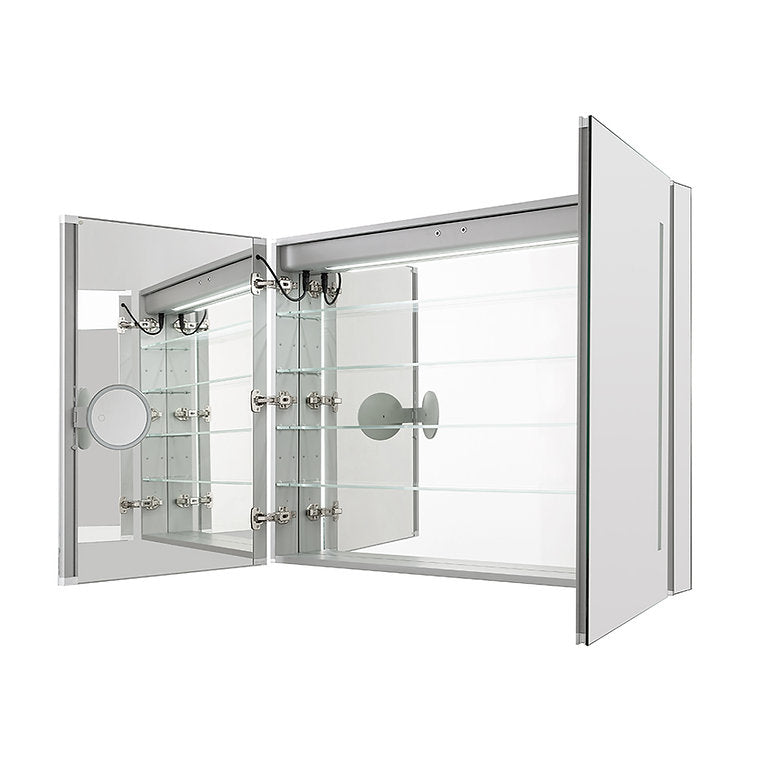 Aquadom Signature Royale 36x36 LED Lighted Bathroom Medicine Cabinet - Perfect for Modern Homes & Spa-Like Bathrooms