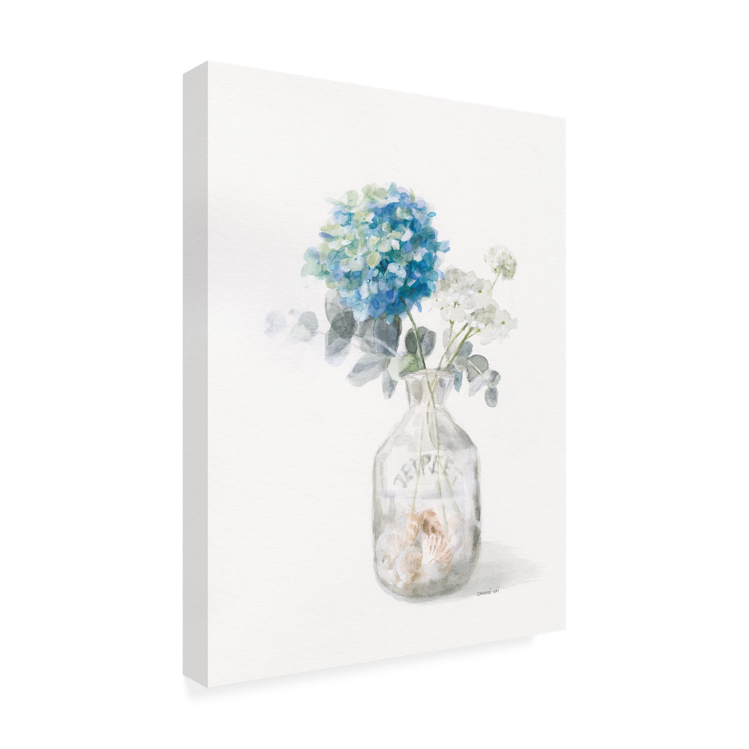 Danhui Nai Beach Flowers V Canvas Wall Art Print - Modern Floral Painting for Living Room, Bedroom & Office Decor