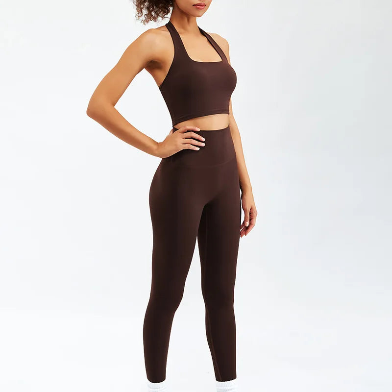 2/3PCS Women's Sport Yoga Set - Soft, Breathable High Waist Gym Outfit - Workout Clothes & Tracksuit for Yoga, Pilates, Running & Fitness Training