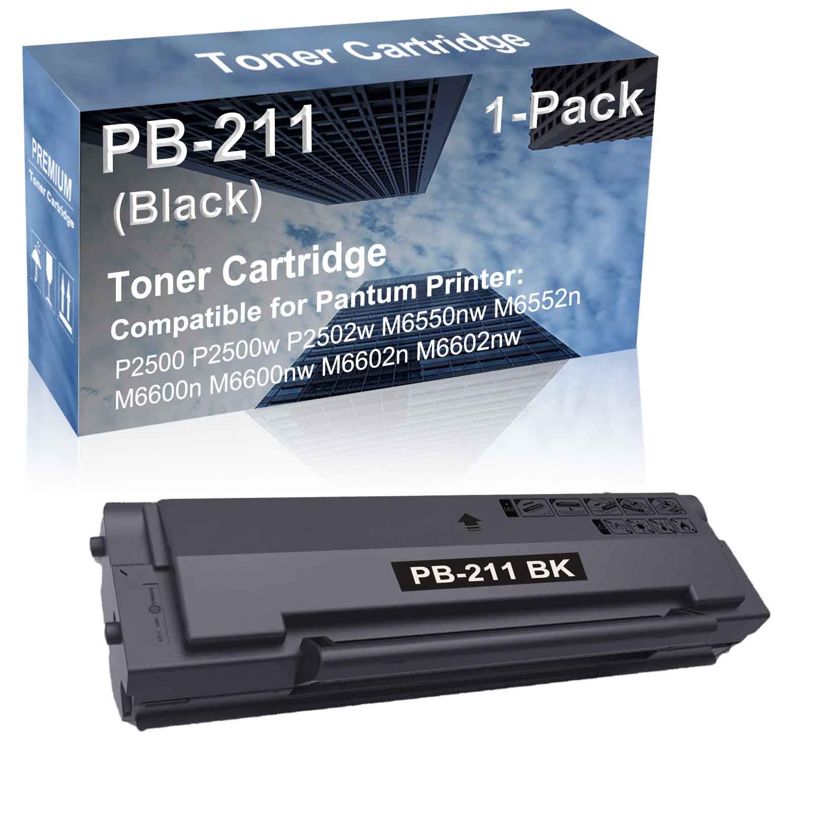 1-Pack High Capacity M6550nw M6552n M6600n Printer Toner Cartridge Replacement for Pantum PB-211 (PB211) - Compatible with Pantum Laser Printers - Perfect for Home & Office Printing Needs