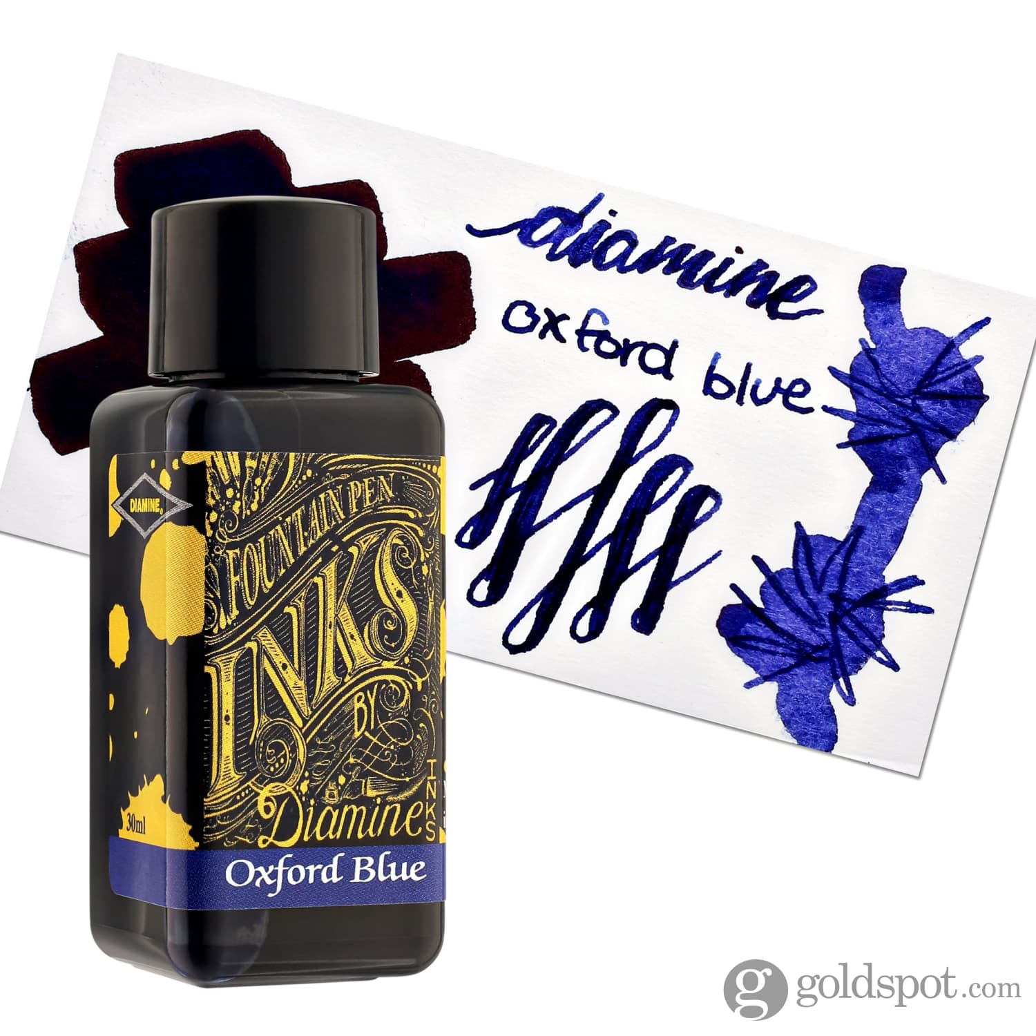Premium Diamine Bottled Ink & Cartridges - Oxford Blue | Vibrant Fountain Pen Ink for Writing, Calligraphy & Art Projects