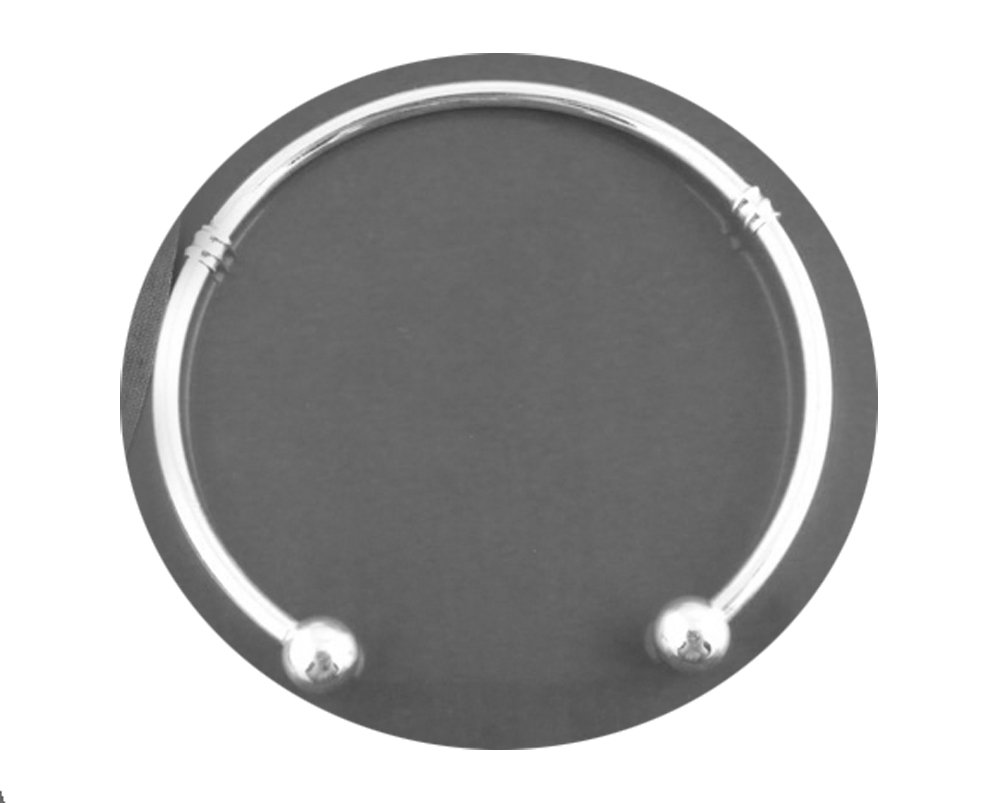 4 Pcs Silver Plated Bangle Bracelets for European Beads - 7 1/4 Inch Adjustable Size with Removable Ball Ends - Perfect for DIY Jewelry Making, Gift Giving and Boho Fashion Accessories