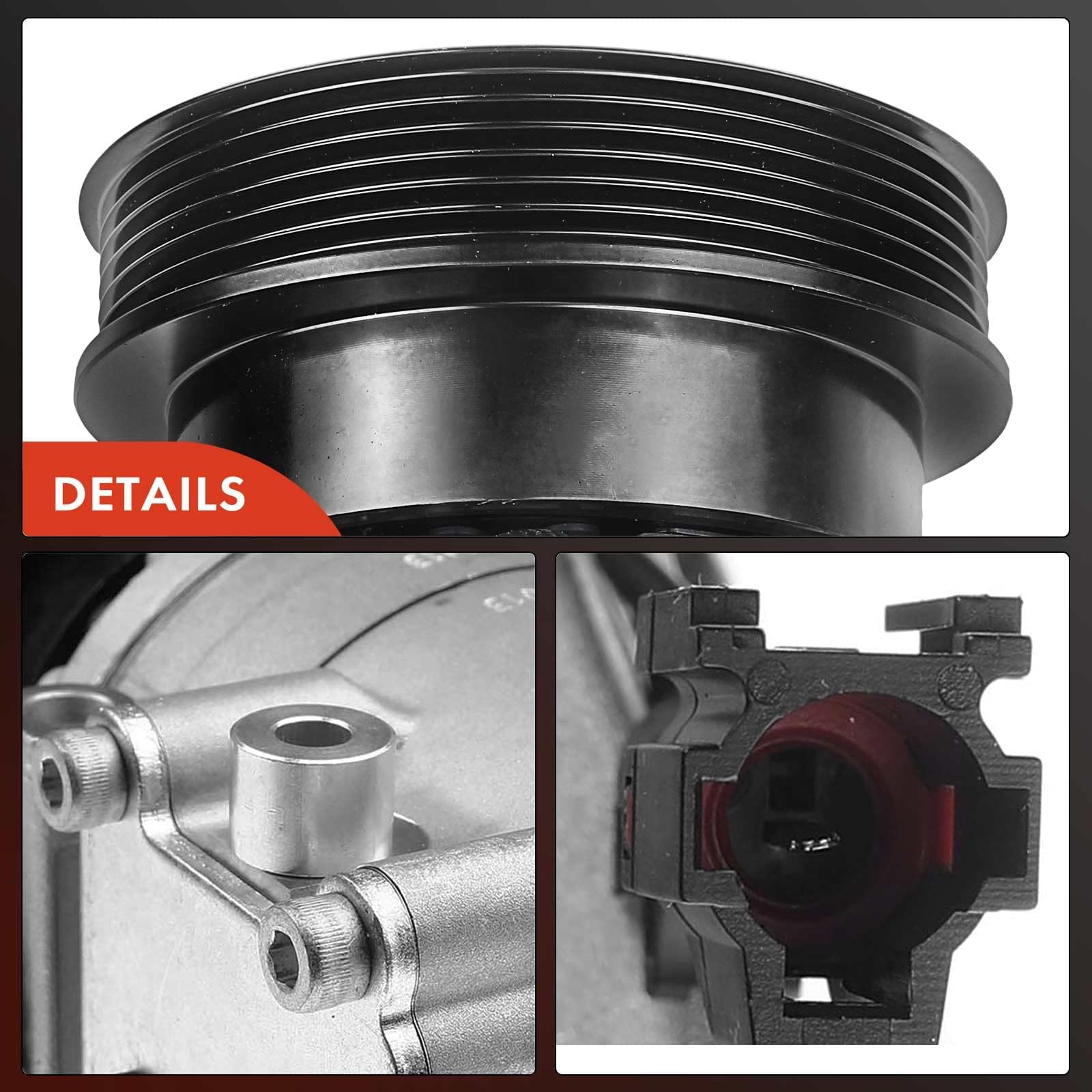 Premium AC Compressor with Clutch for Hyundai Tiburon 2.7L 2003-2008 | High-Performance Air Conditioning Replacement Part | Perfect for Summer Cooling & Car Maintenance