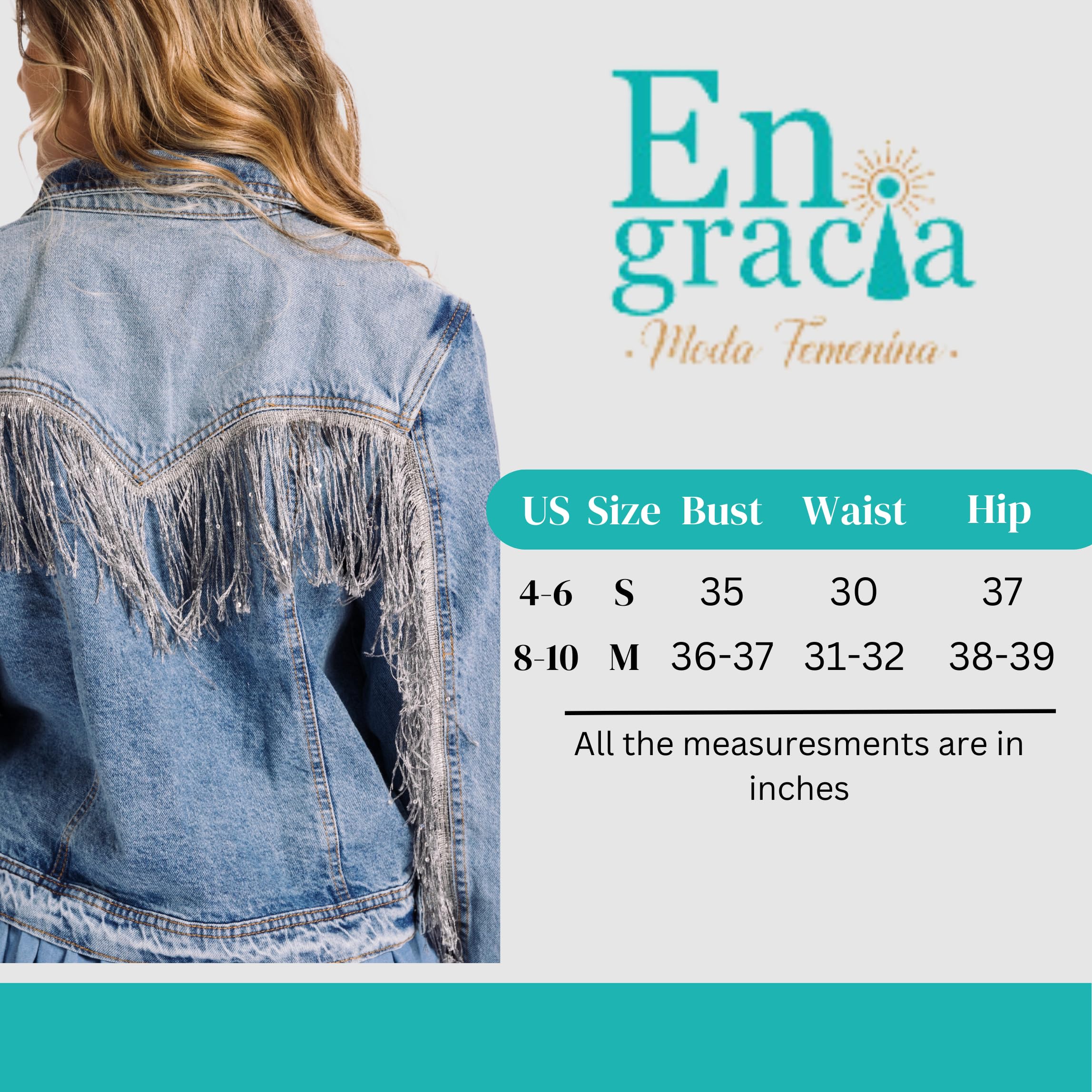 Women's Fringe Denim Jacket with Pockets - Button Up Jean Jacket for Casual Outfits & Boho Style | Perfect for Spring, Fall Layering & Music Festivals