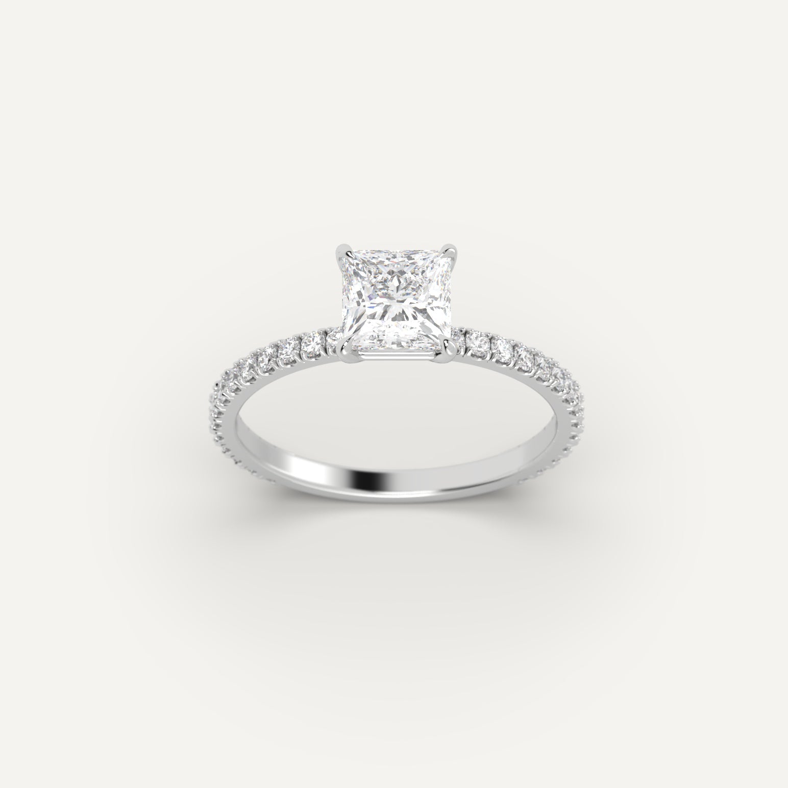 1 Carat Princess Cut Diamond Engagement Ring for Women - Sparkling Solitaire Wedding Band, Perfect for Proposals, Anniversaries & Special Occasions