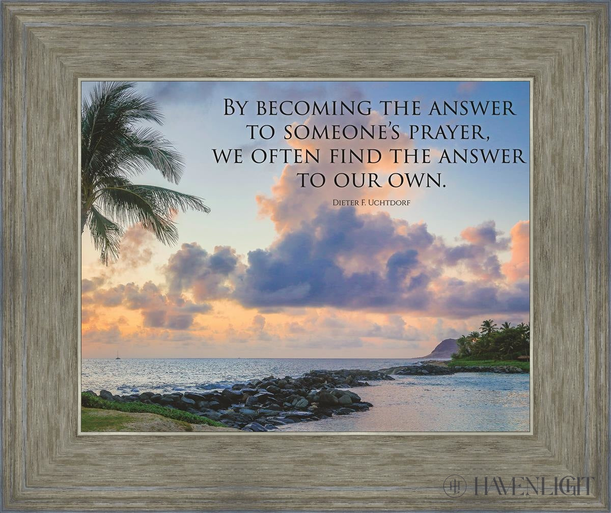Becoming the Answer Motivational Poster - Inspirational Wall Art for Office, Classroom & Home Decor - Perfect for Work Motivation & Personal Growth
