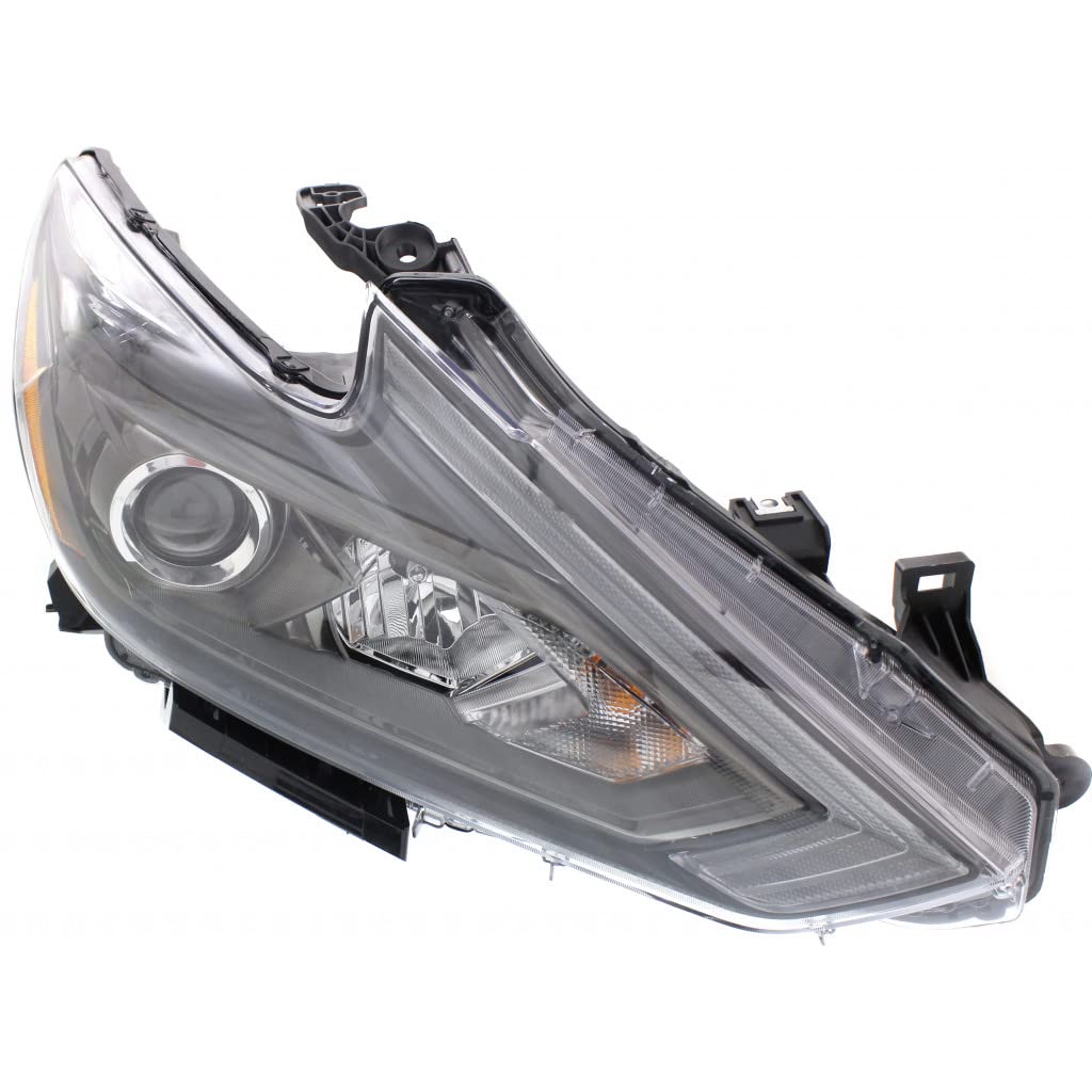 2016-2018 Nissan Altima Passenger Side Headlight Assembly Replacement - CAPA Certified (Part# NI2503249) with Bulbs Included - Perfect for Night Driving & Foggy Conditions
