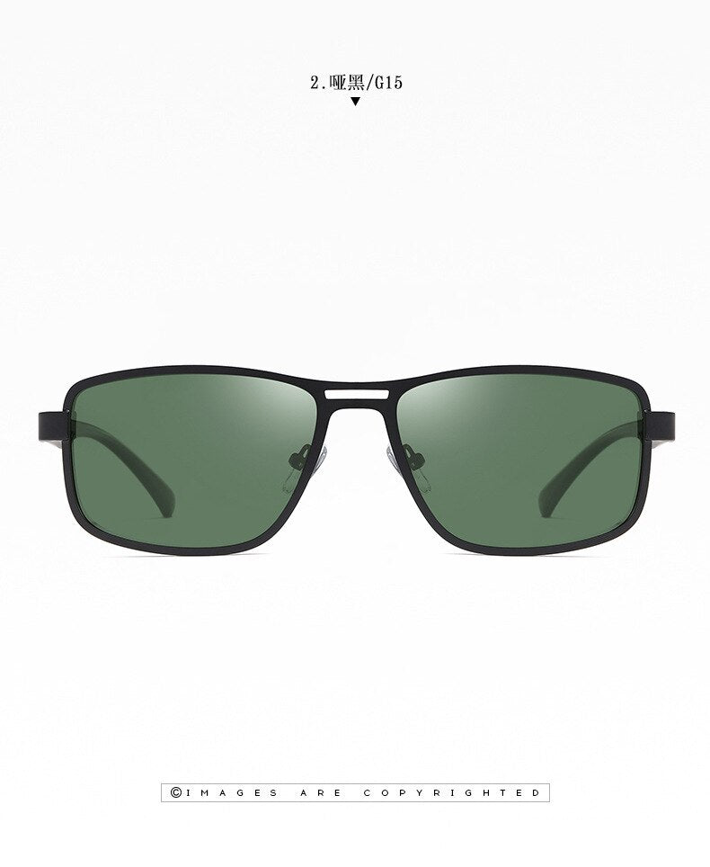 Bclear Polarized Sunglasses for Men - Lightweight Alloy Frame, UV Protection, Full Rim Design - Perfect for Driving, Fishing & Outdoor Activities