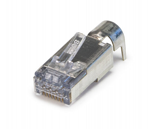 CAT6/A ezEX 44 Shielded RJ45 Ethernet Connector - Under 7.75mm OD for High-Speed Network Cabling - Ideal for Data Centers, Office Networks & Home Installations