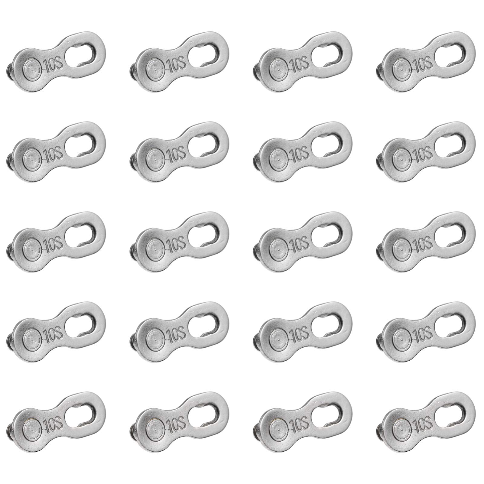 TEHAUX 20pcs Bike Quick Release Chain Link Connector - Bicycle Chain Repair Tool for 10 Speed Bikes | Easy Installation & Durable Design | Perfect for Mountain Bikes, Road Bikes & Commuting