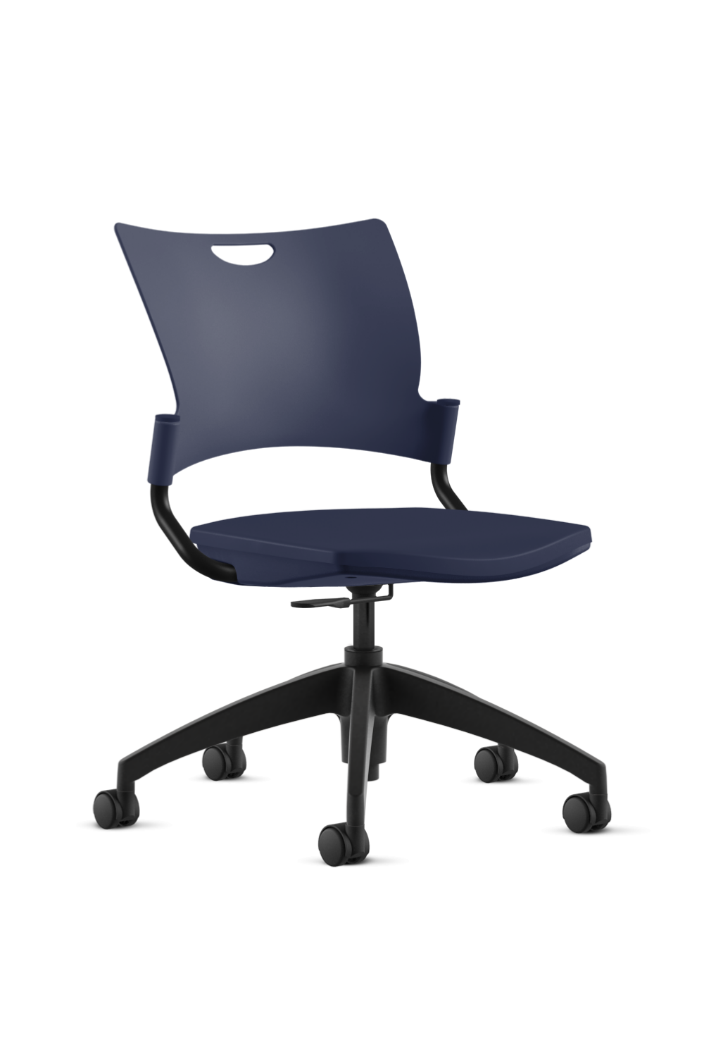 9 to 5 BELLA 360° Swivel Tilt Adjustable Ergonomic Office Chair - All Plastic Task Chair (Model 1325) for Home Office, Computer Desk, and Conference Room Use