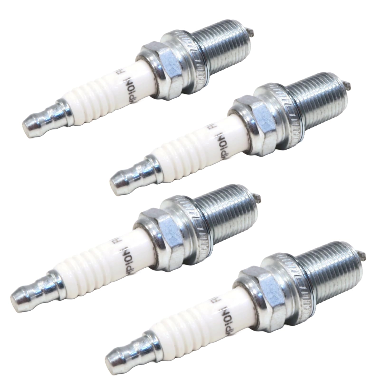 Champion Spark Plugs (4-Pack) - Compatible with Briggs & Stratton 635512, 696073, 696202 - High Performance Replacement for Lawn Mowers, Generators & Small Engines