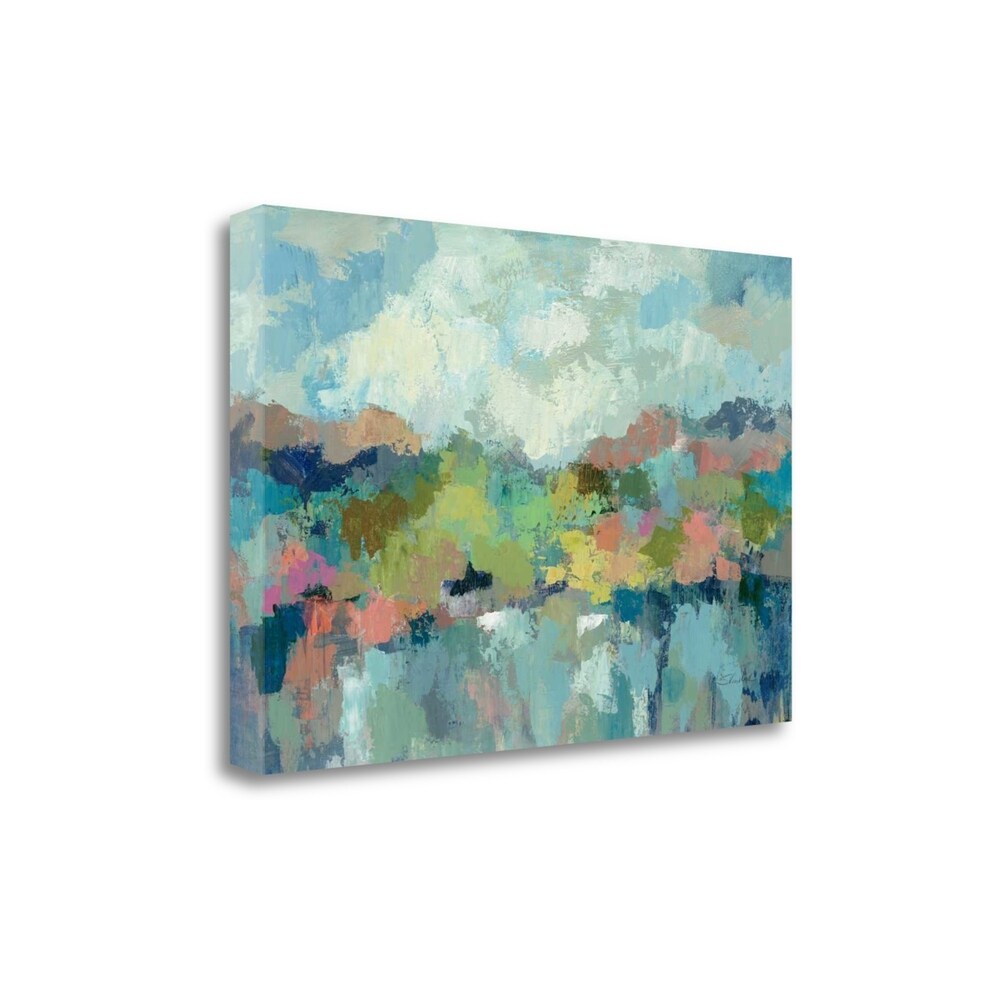 Abstract Lakeside by Silvia Vassileva - Premium Giclee Print on Gallery Wrapped Canvas - Modern Wall Art for Living Room, Bedroom & Office Decor