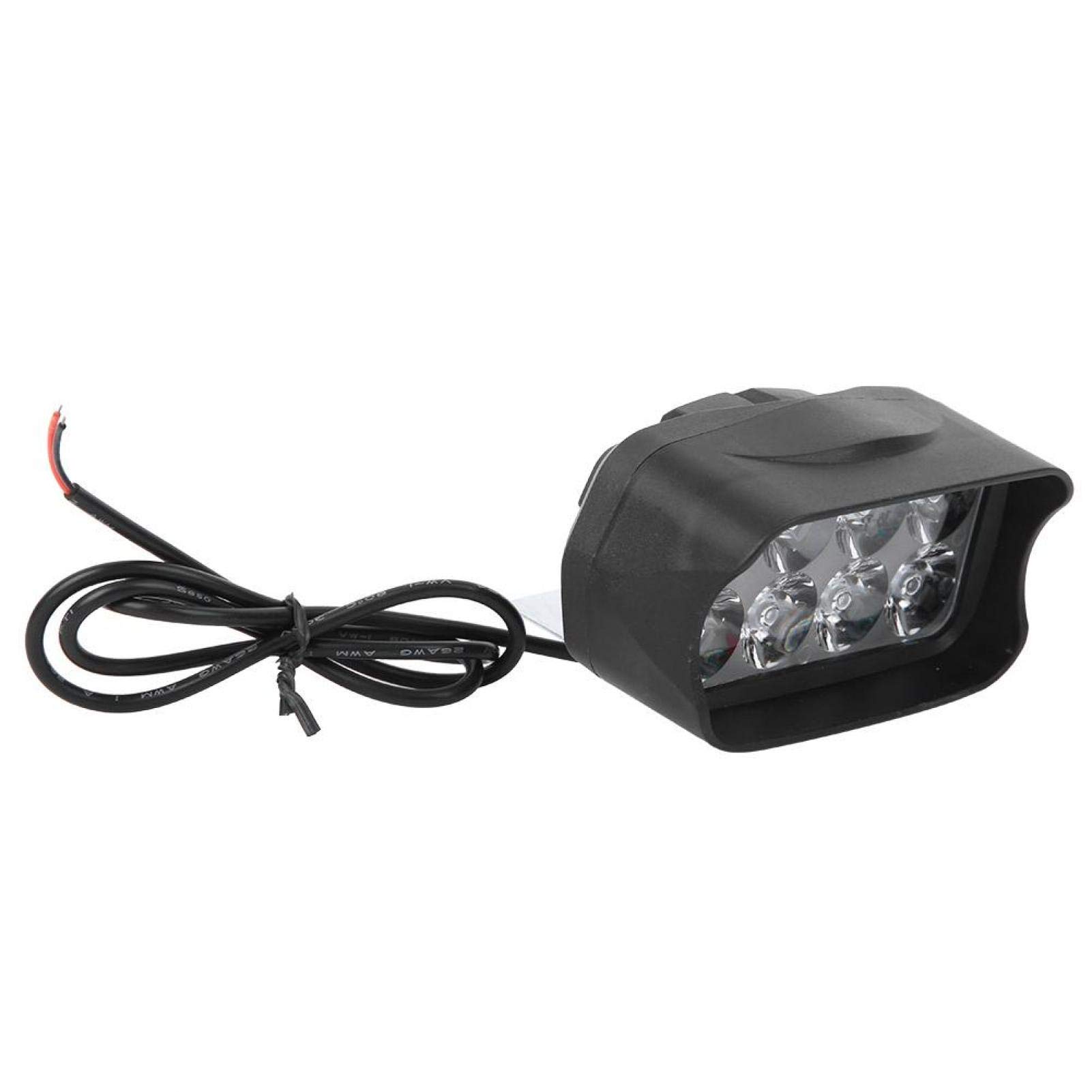 8LED Motorcycle Spot Light - Bright Electric Bike Headlight for Tricycles, ATVs & Scooters - Durable Plastic Housing for Night Riding & Off-Road Adventures