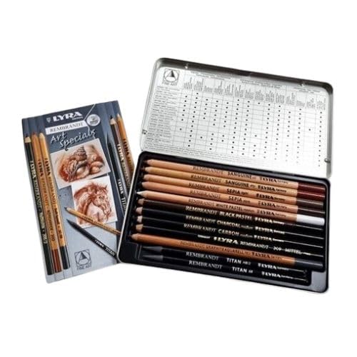 Lyra Rembrandt Art Design Sketch Pencils - 12-Piece Professional Drawing Pencil Set for Artists & Students | Premium Graphite Pencils for Sketching, Shading & Fine Art | Perfect for Portraits, Landscapes & Classroom Use