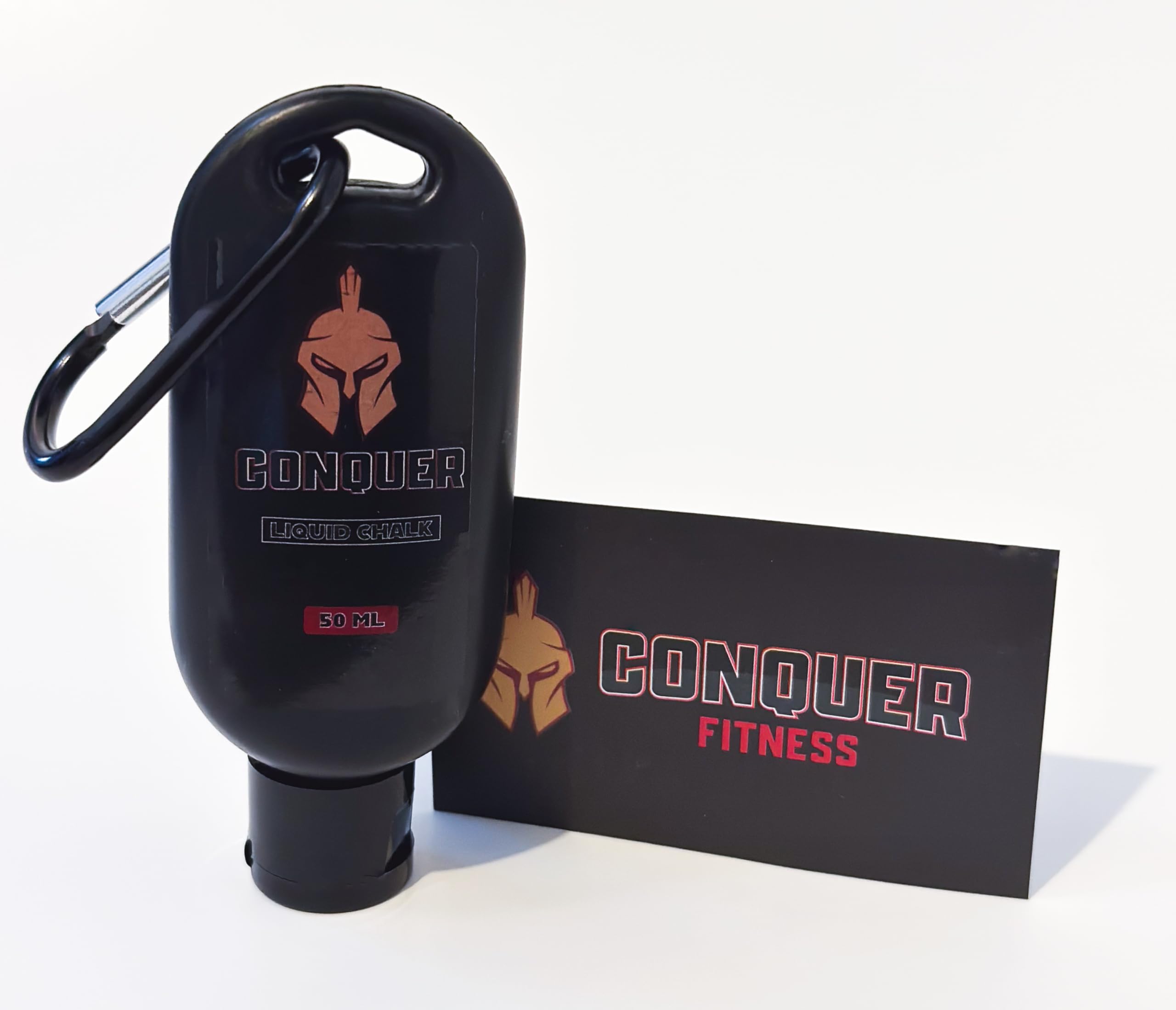 Conquer Fitness Liquid Chalk Grip Enhancer - 50ml & 100ml Combo Set for Weightlifting, Rock Climbing, CrossFit & Gymnastics - Non-Slip Sports Chalk for Better Performance in Gym, Workouts & Athletic Training