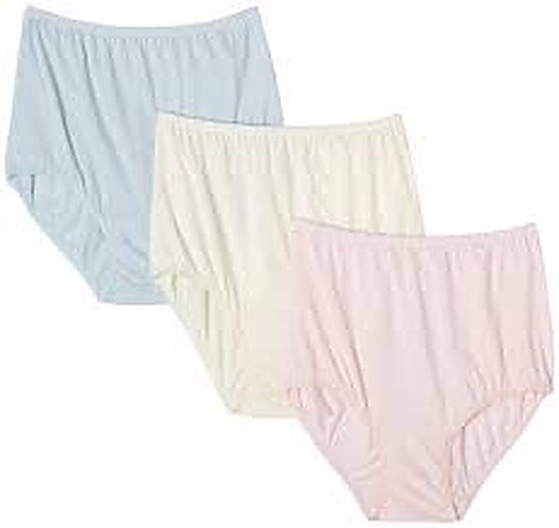 Vanity Fair Women's Perfectly Yours Classic Cotton Brief Panty - Soft Comfort Underwear for Everyday Wear - Multipack of 7 - Ideal for Work, Travel and Lounge Wear