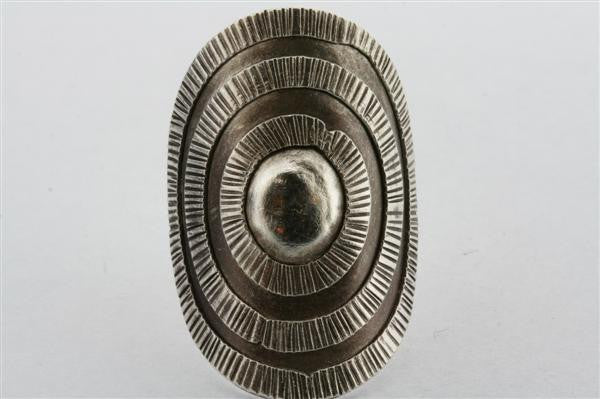 Stylish Curved Circle Ray Ring - Elegant Silver Jewelry for Women, Perfect for Parties, Weddings & Everyday Wear